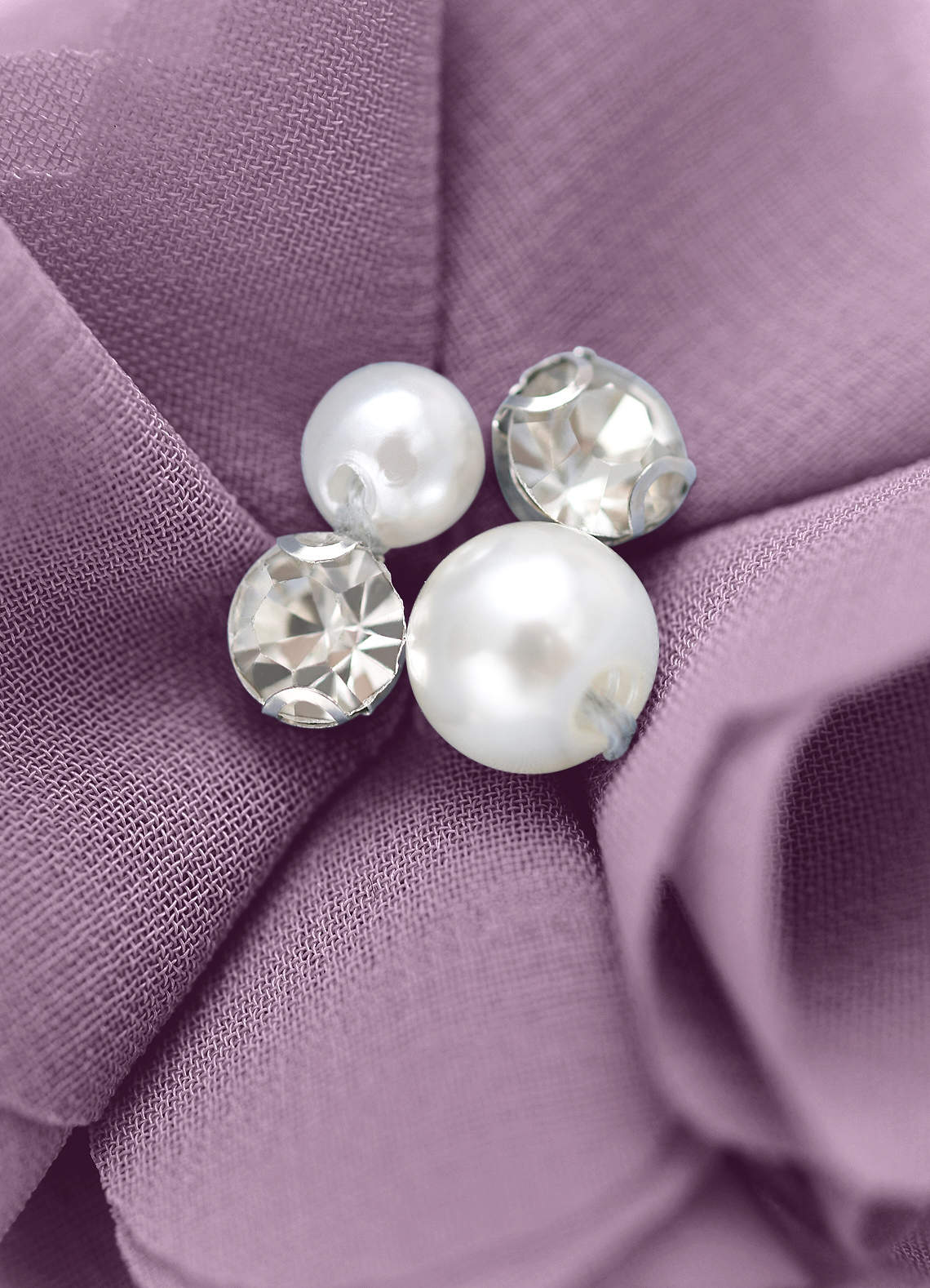 Four-Piece Matching Color Chiffon Hair Clip Set — Wisteria — 图 228/250