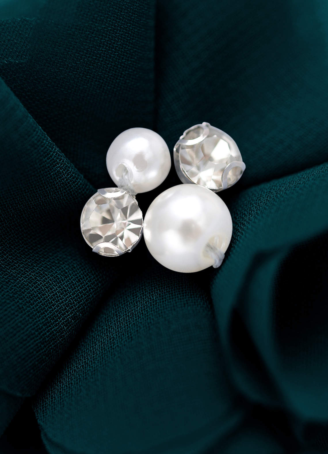 Four-Piece Matching Color Chiffon Hair Clip Set — Pine — 图 208/250