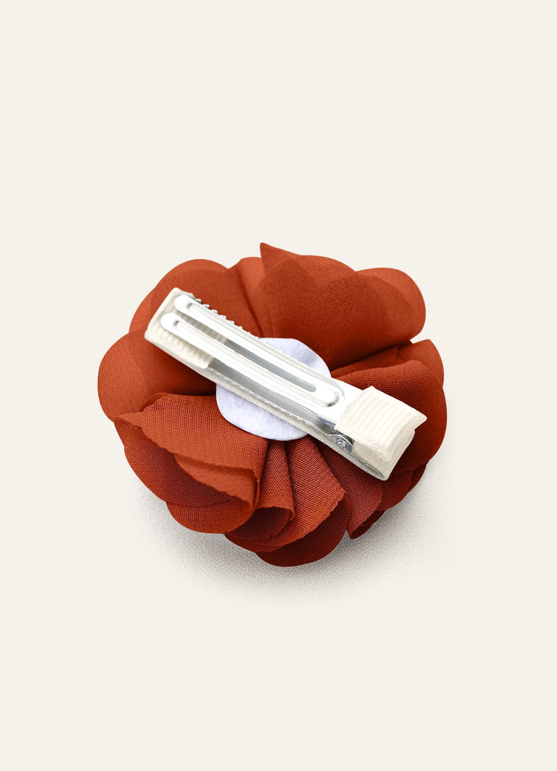 Four-Piece Matching Color Chiffon Hair Clip Set — Burnt Orange — 图 187/250