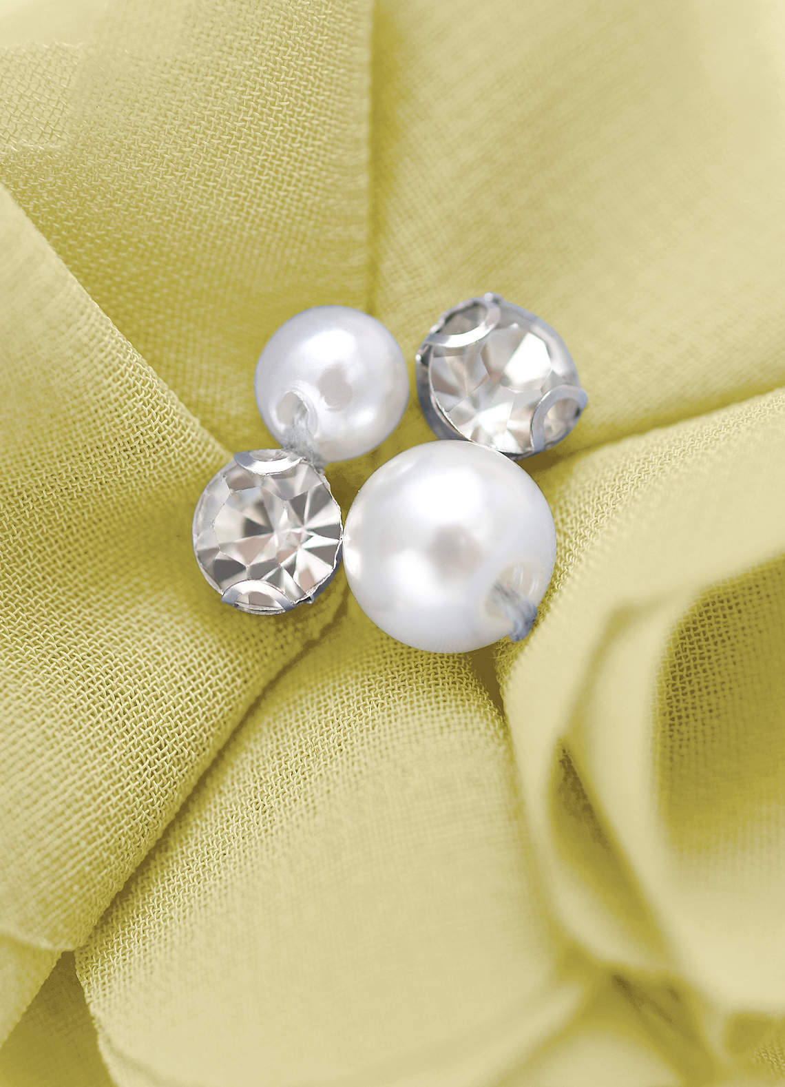 Four-Piece Matching Color Chiffon Hair Clip Set — Lemon Sorbet — 图 246/250