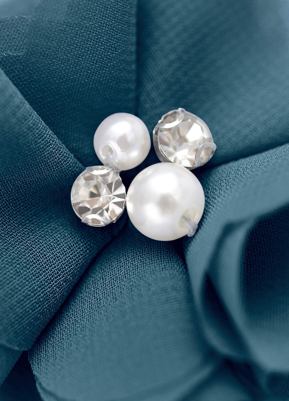 Four-Piece Matching Color Chiffon Hair Clip Set — Bermuda — 图 218/250