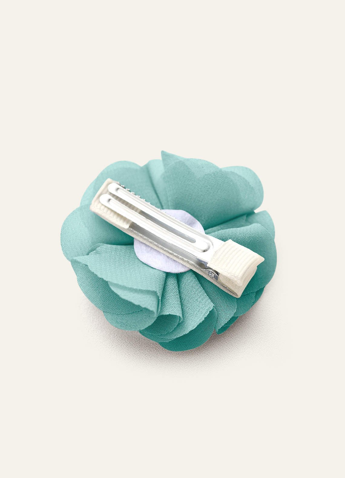 Four-Piece Matching Color Chiffon Hair Clip Set — Aqua — 图 144/250