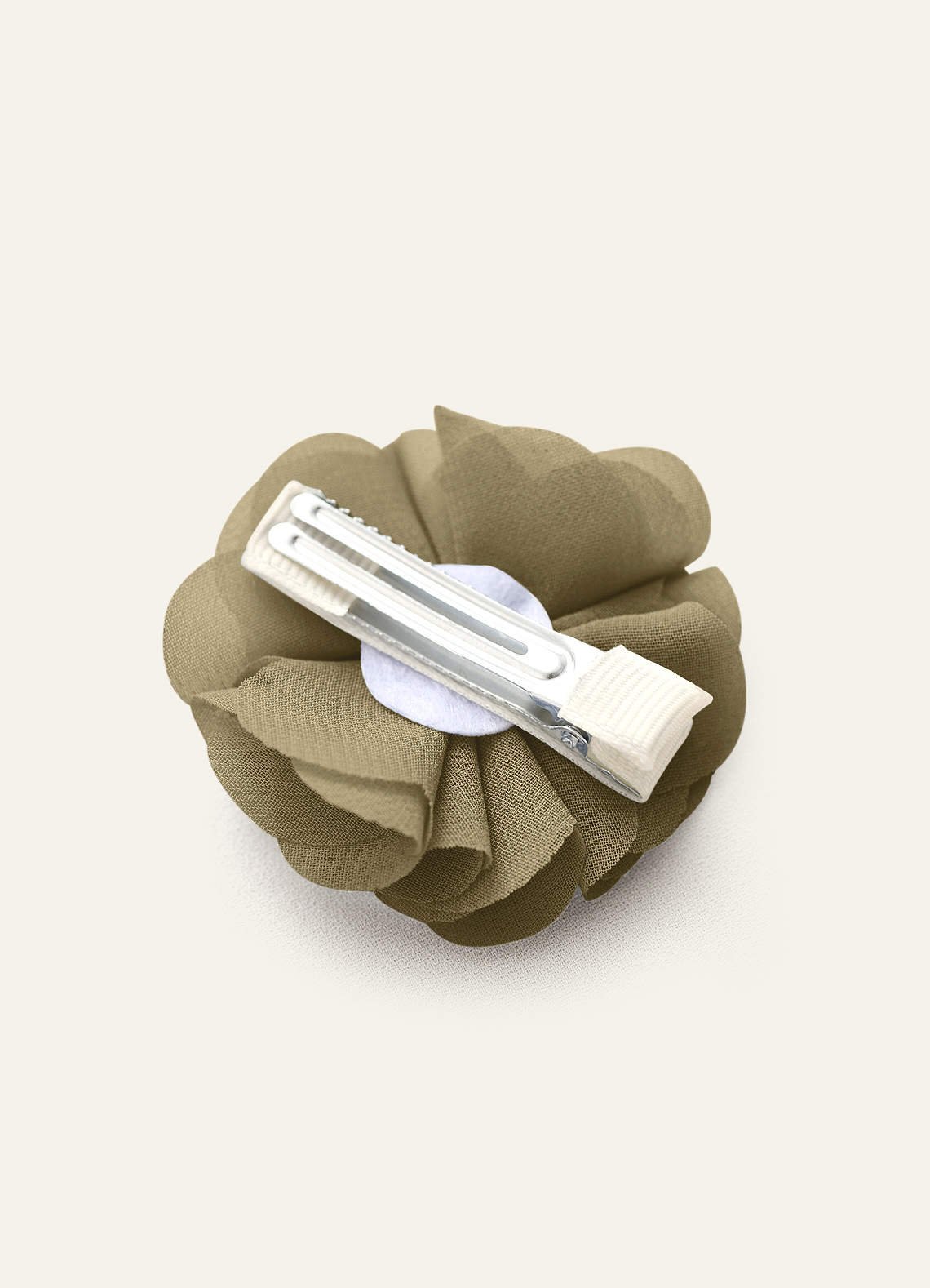 Four-Piece Matching Color Chiffon Hair Clip Set — Moss Green — 图 134/250
