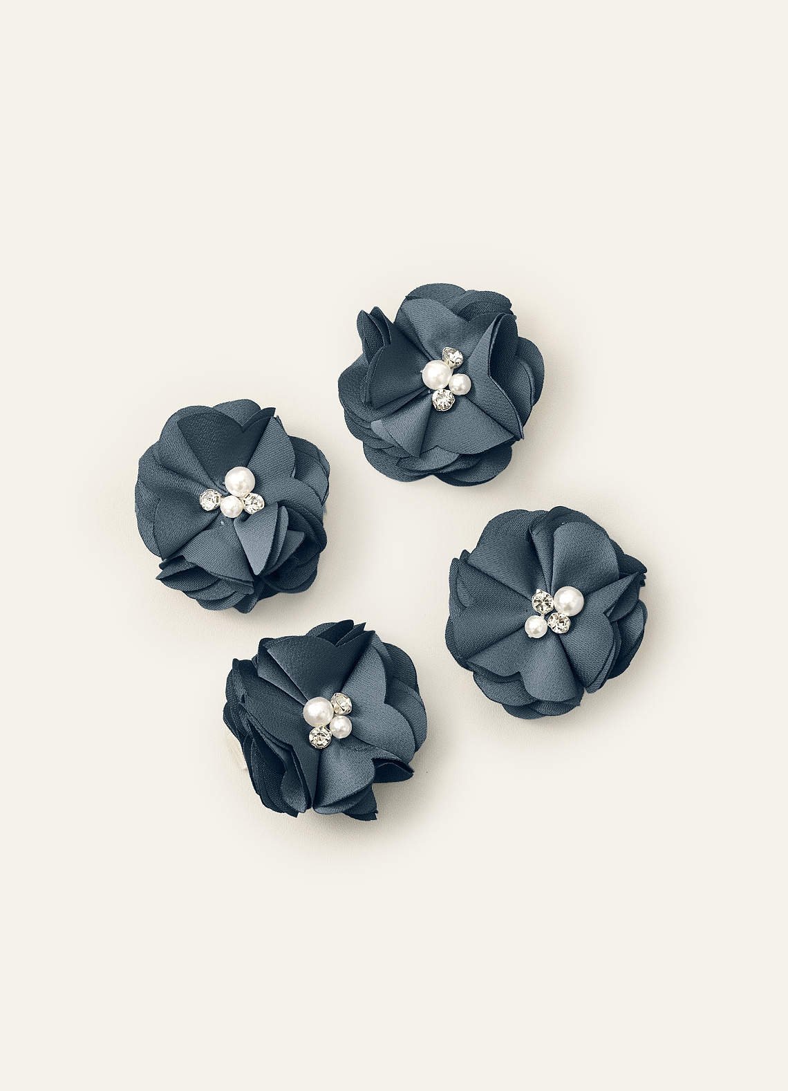 Four-Piece Matching Color Stretch Satin Hair Clip Set — Twilight — 图 20/250