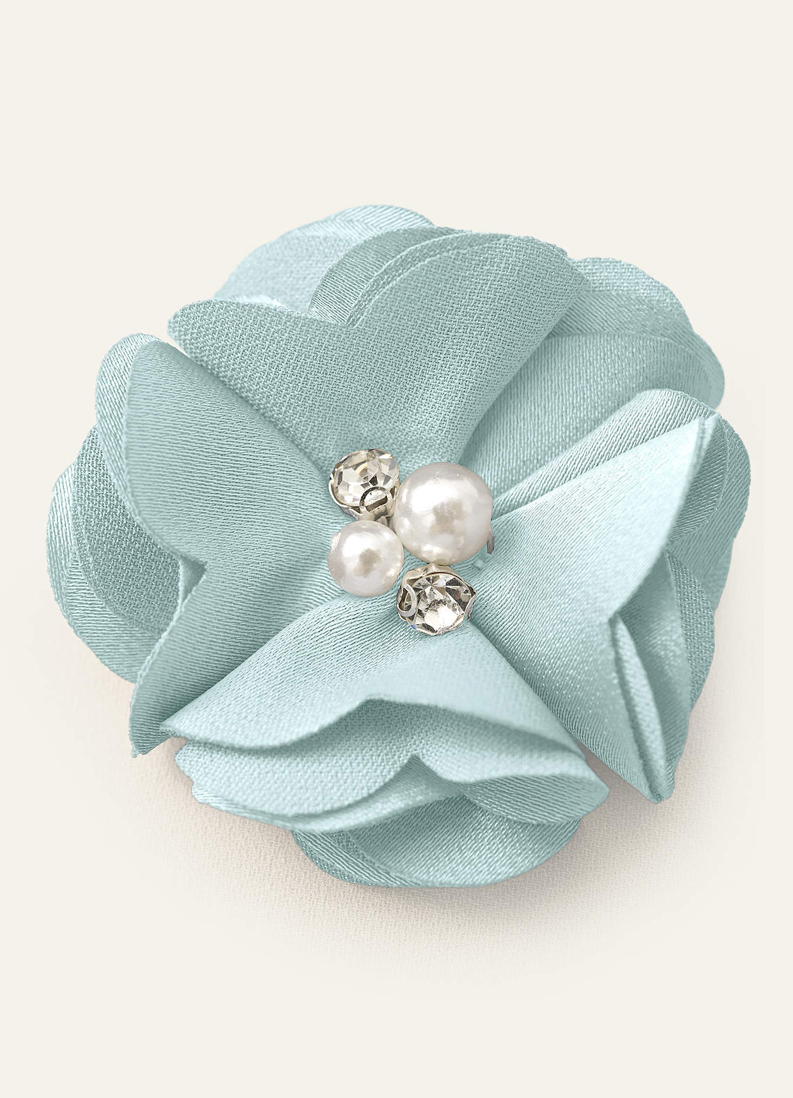 Four-Piece Matching Color Stretch Satin Hair Clip Set — Sea Glass — 图 77/250