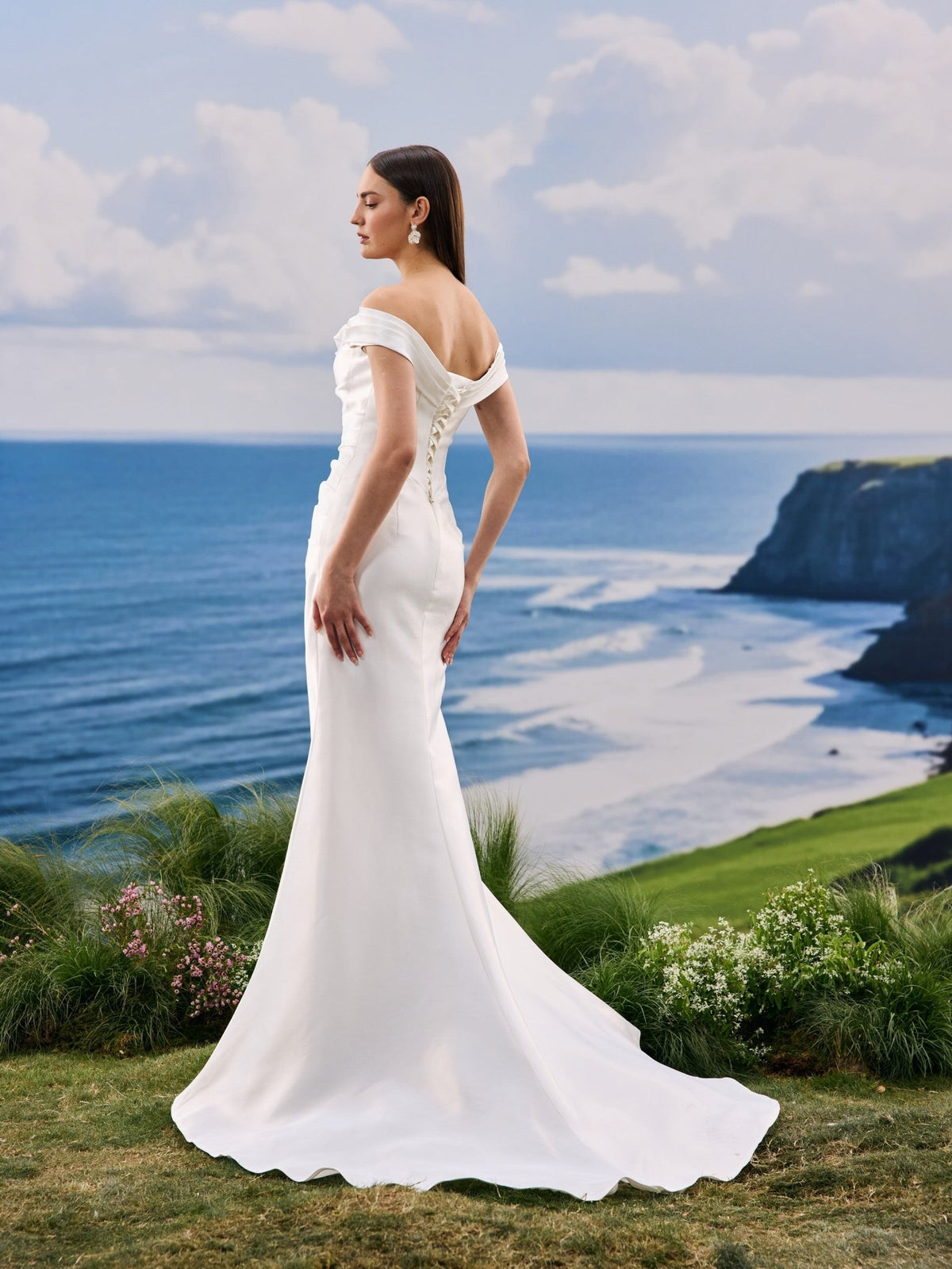 Gavelle wedding dress - back view