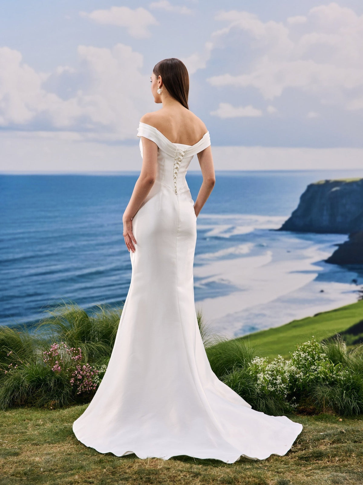 Gavelle wedding dress - back view