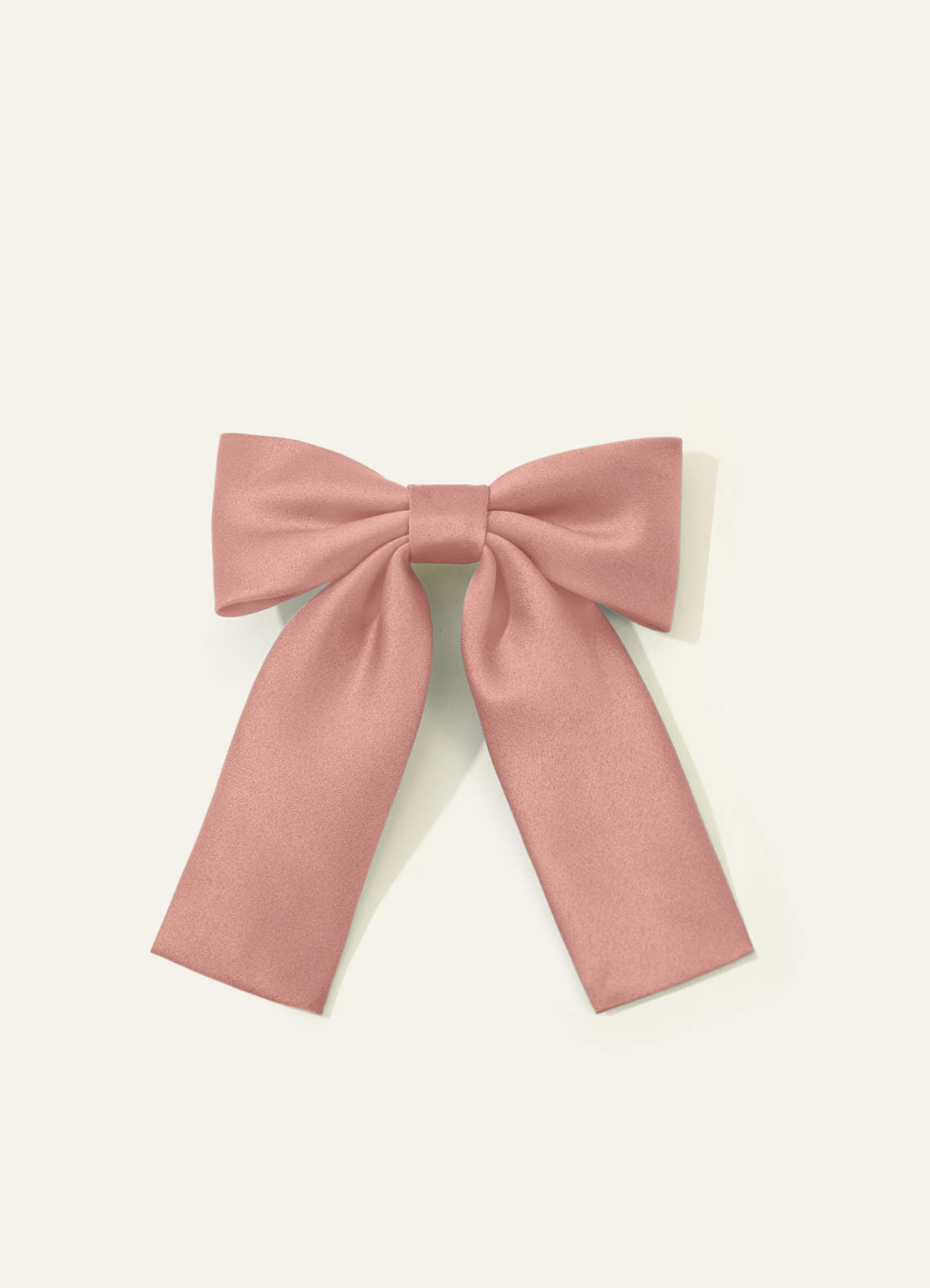 Girls Matte Satin Bow Hair Clip — Rosette — 图 142/332