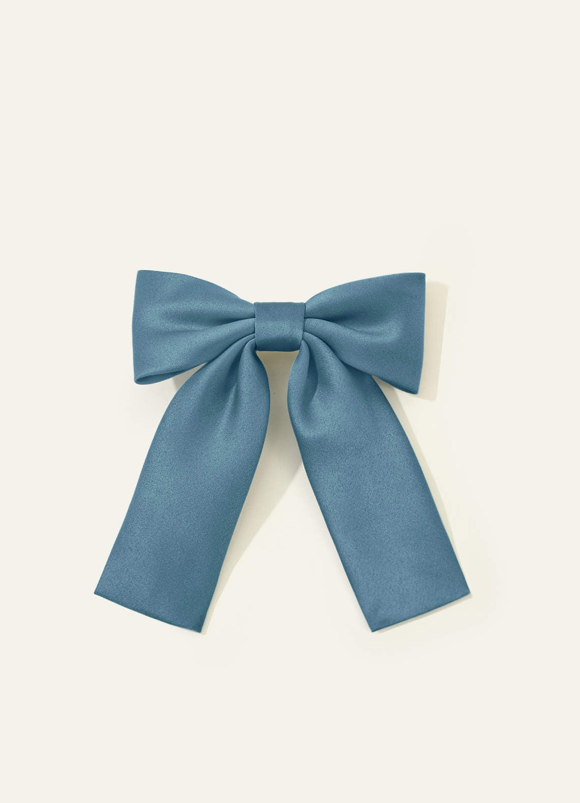Girls Matte Satin Bow Hair Clip — Bermuda — 图 111/332