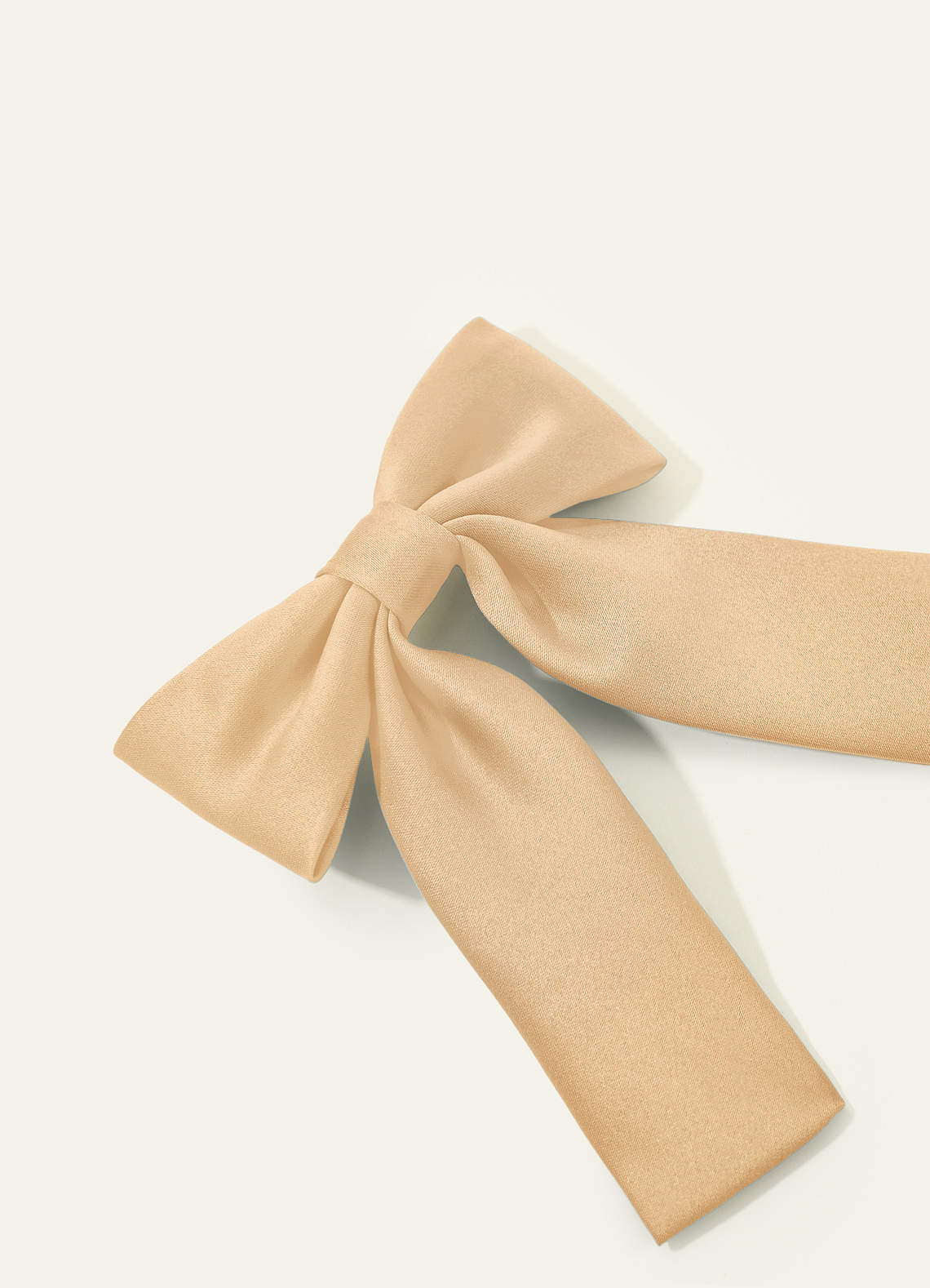 Girls Matte Satin Bow Hair Clip — Gold — 图 279/332