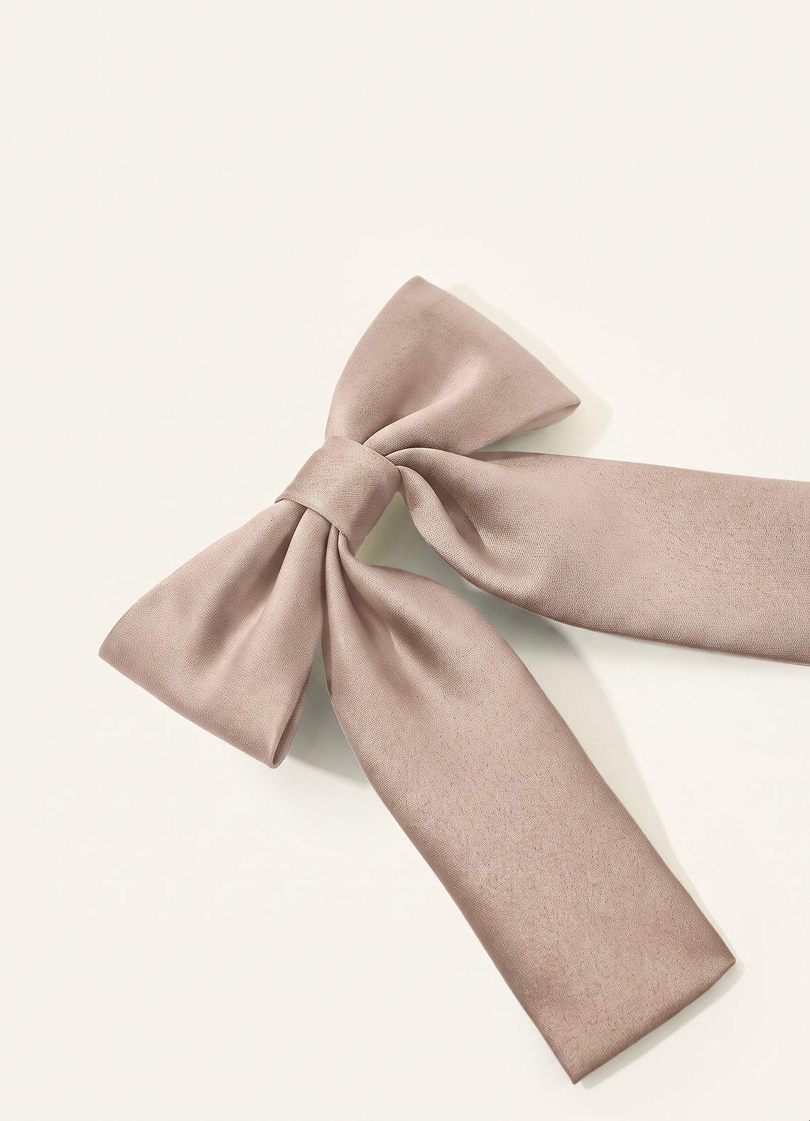 Girls Matte Satin Bow Hair Clip — English Rose — 图 154/332