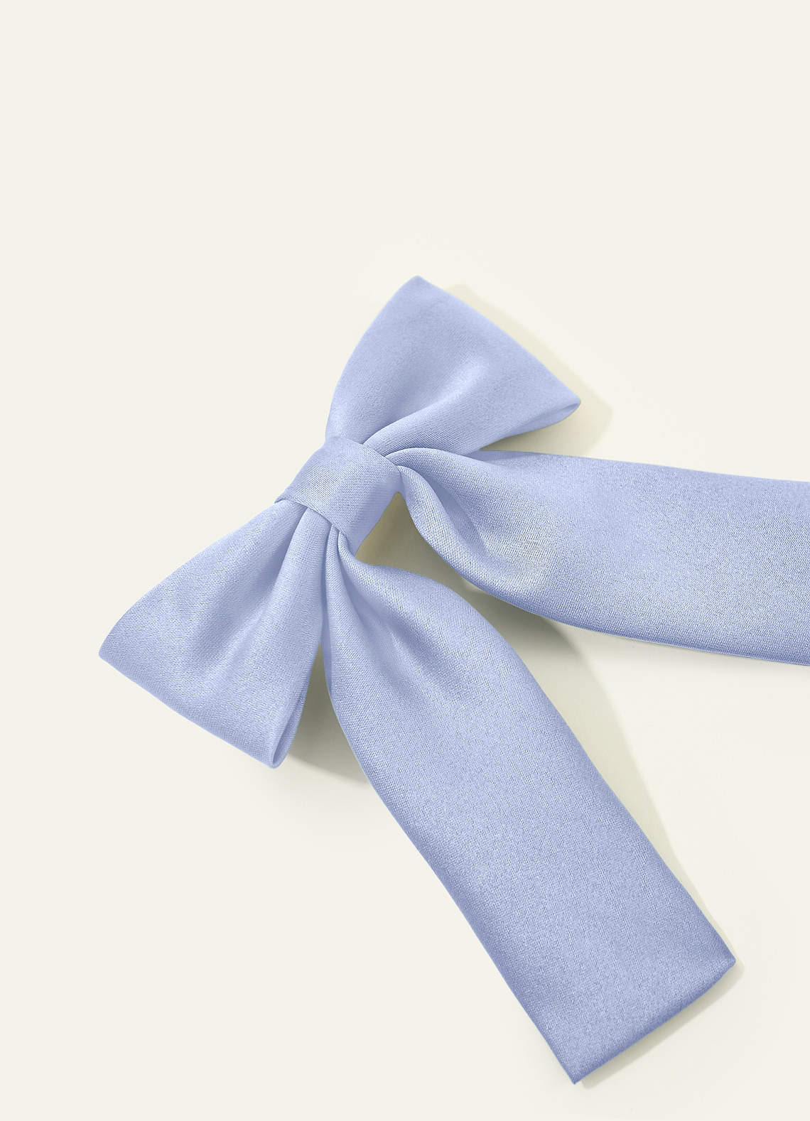 Girls Matte Satin Bow Hair Clip — Ice — 图 325/332
