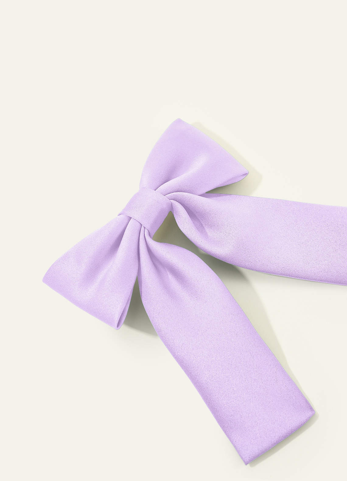 Girls Matte Satin Bow Hair Clip — Lilac — 图 180/332