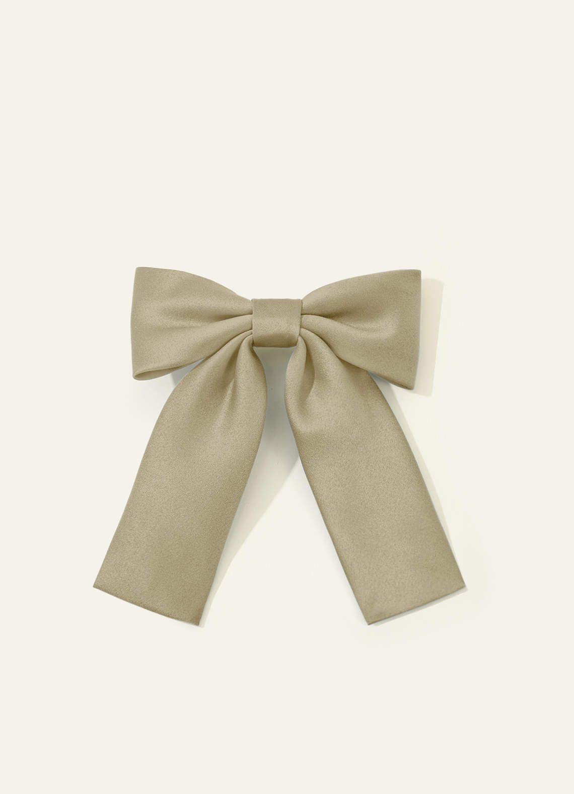 Girls Matte Satin Bow Hair Clip — Moss Green — 图 6/332