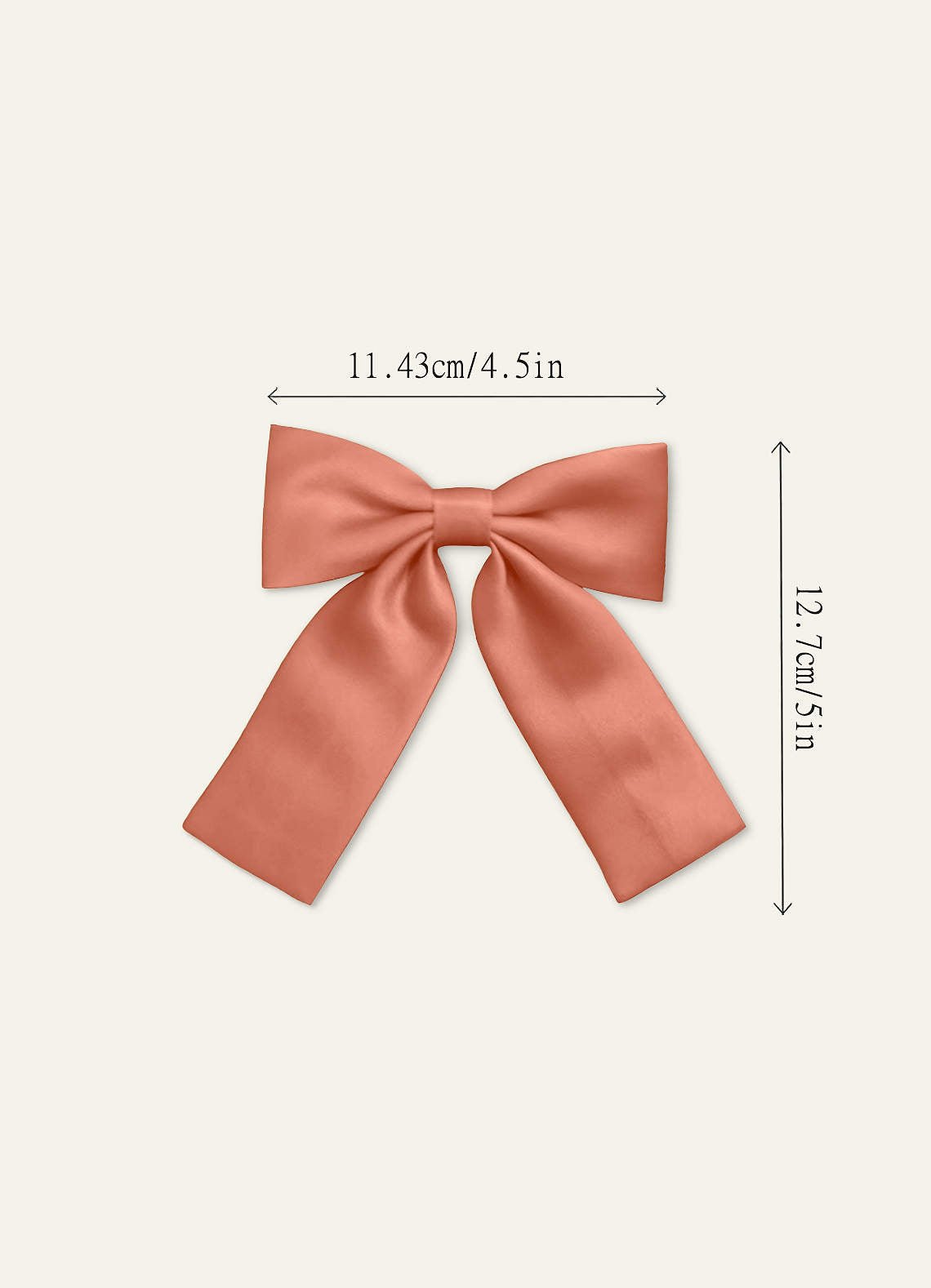 Girls Matte Satin Bow Hair Clip — MAI TAI — 图 261/332