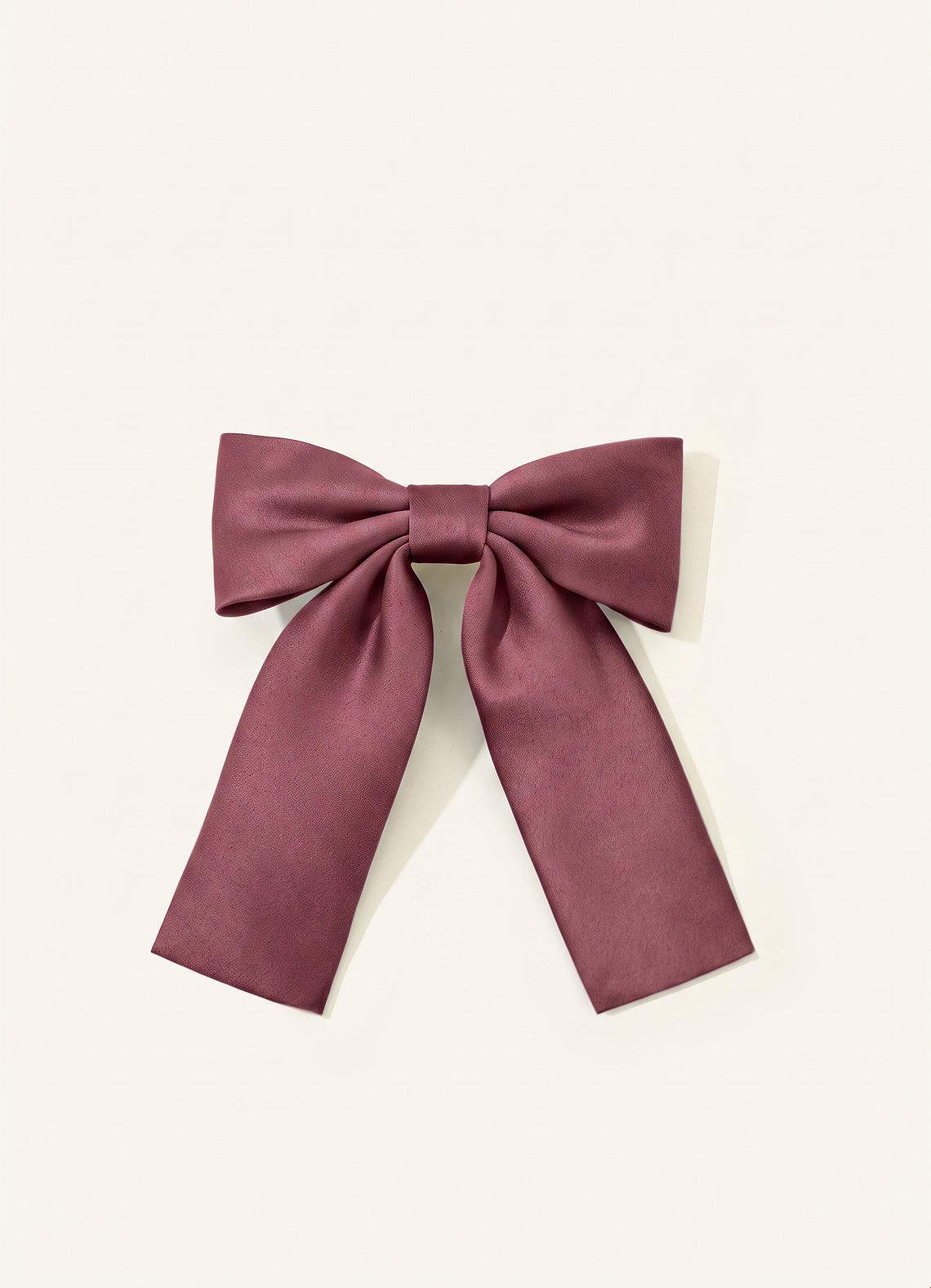 Girls Matte Satin Bow Hair Clip — Desert Rose — 图 199/332