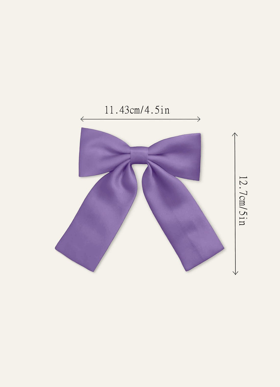 Girls Matte Satin Bow Hair Clip — Tahiti — 图 188/332