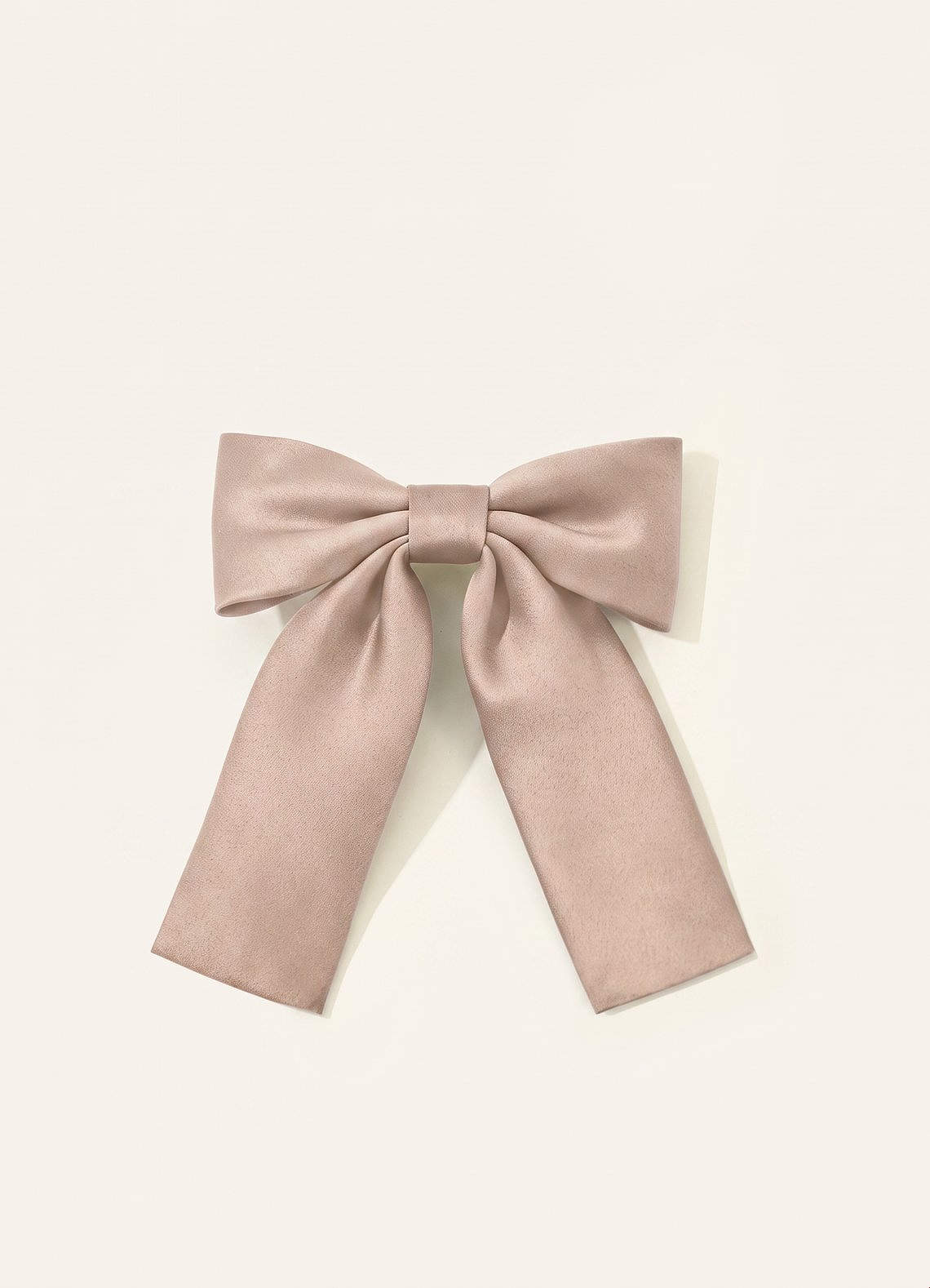 Girls Matte Satin Bow Hair Clip — English Rose — 图 152/332