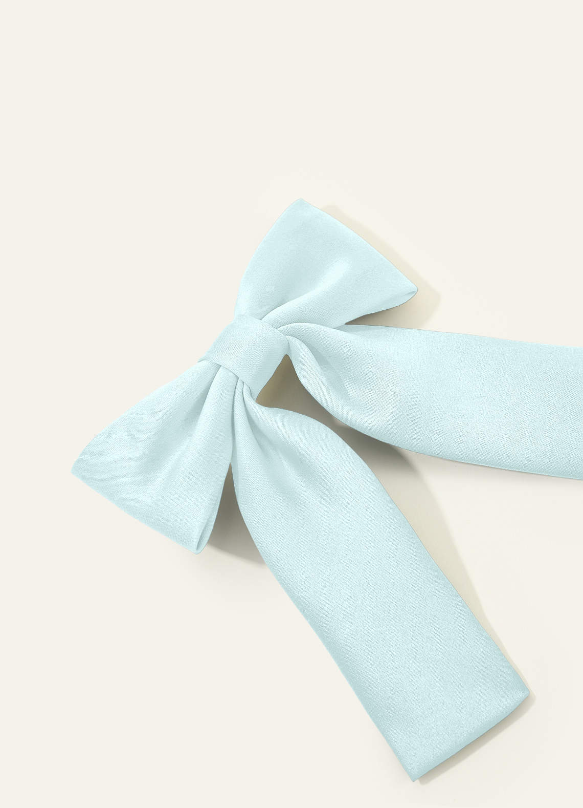 Girls Matte Satin Bow Hair Clip — Sea Glass — 图 82/332
