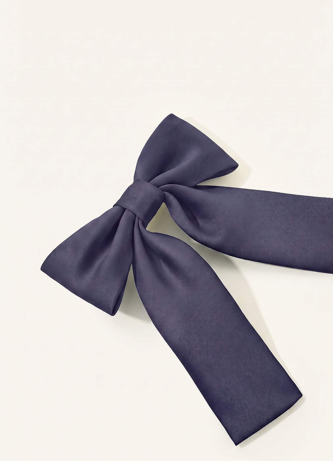 Girls Matte Satin Bow Hair Clip — Stormy — 图 103/332