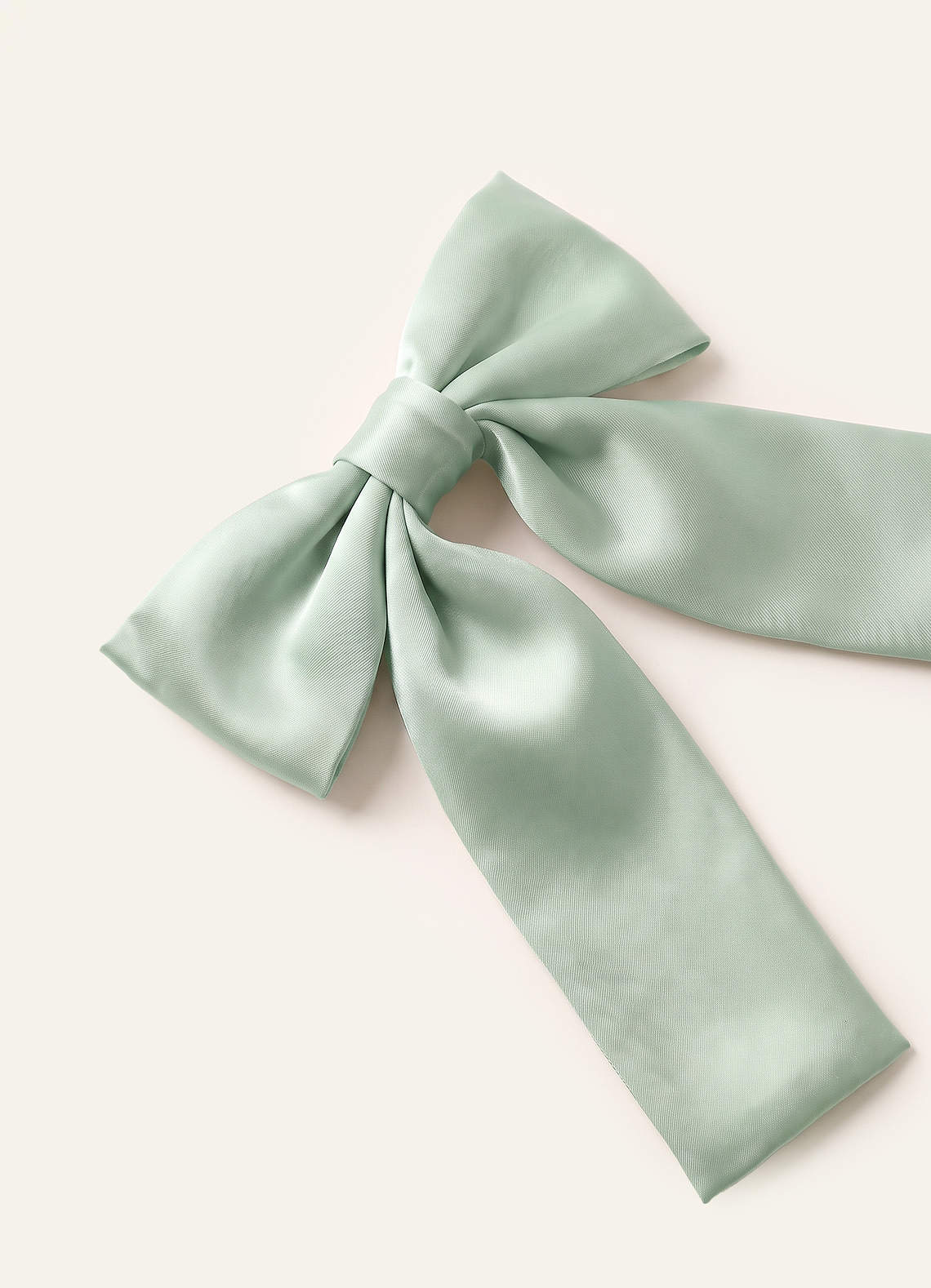 Girls Matte Satin Bow Hair Clip — Agave — 图 13/332