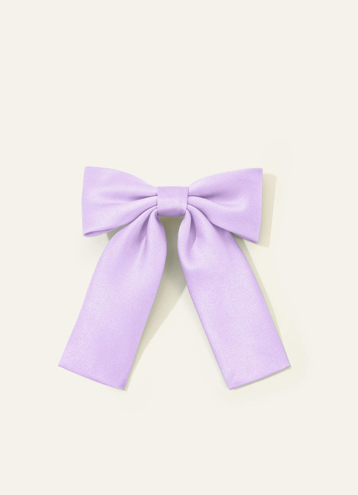Girls Matte Satin Bow Hair Clip — Lilac — 图 178/332