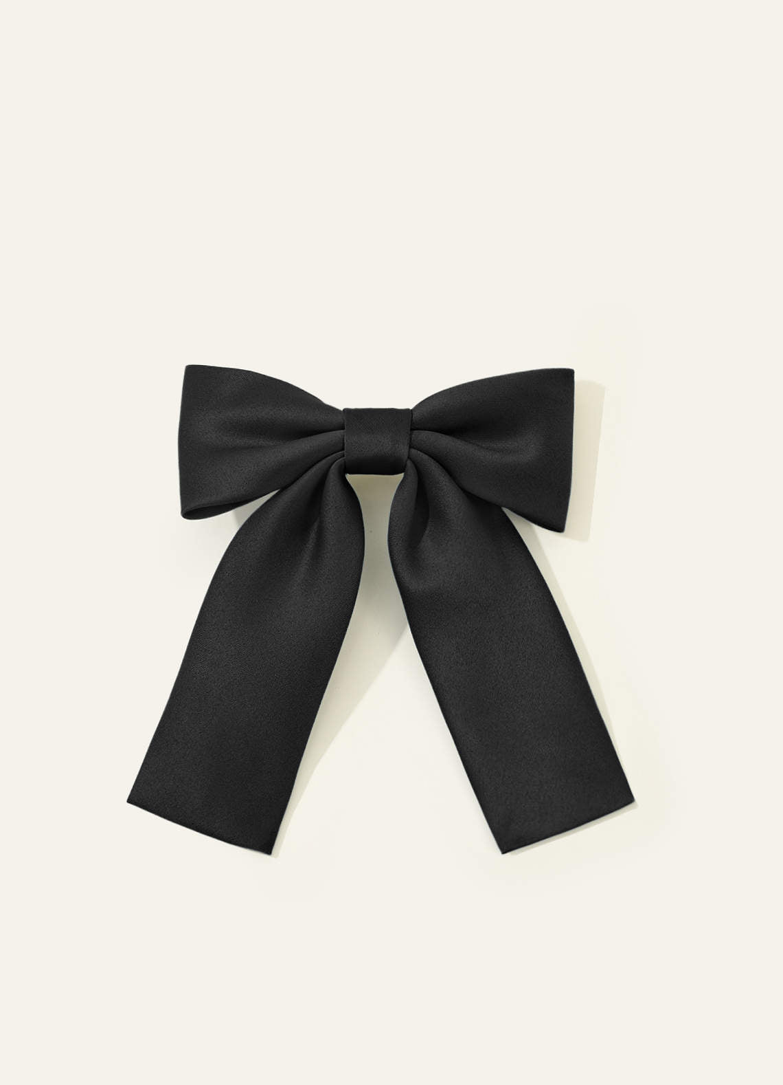 Girls Matte Satin Bow Hair Clip — black — 图 313/332