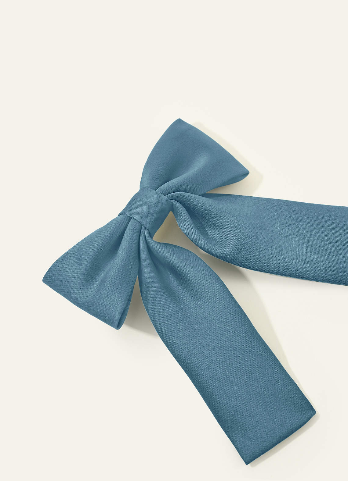 Girls Matte Satin Bow Hair Clip — Bermuda — 图 113/332