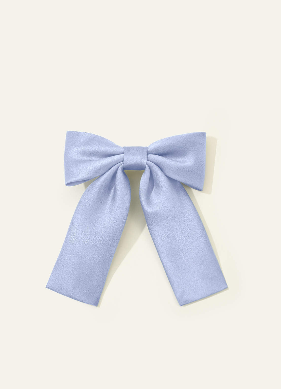 Girls Matte Satin Bow Hair Clip — Ice — 图 323/332