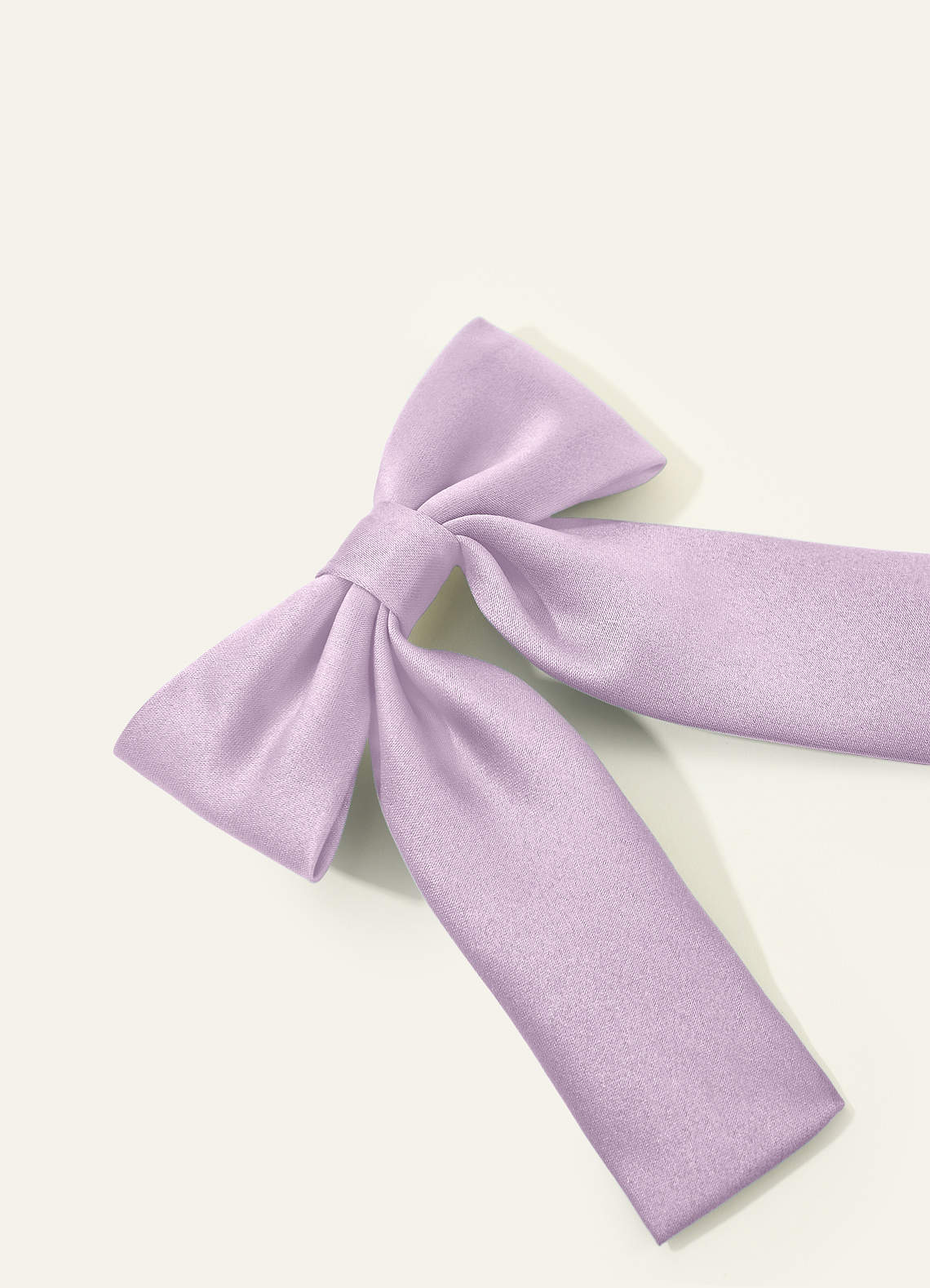 Girls Matte Satin Bow Hair Clip — Frosted Lilac — 图 175/332