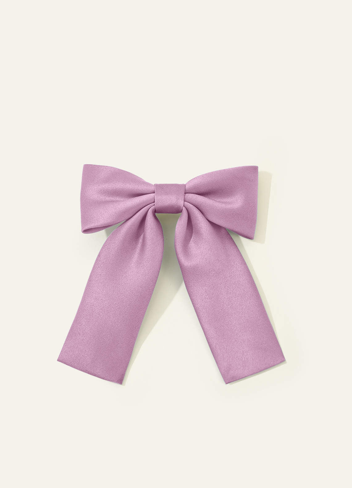 Girls Matte Satin Bow Hair Clip — Wisteria — 图 183/332