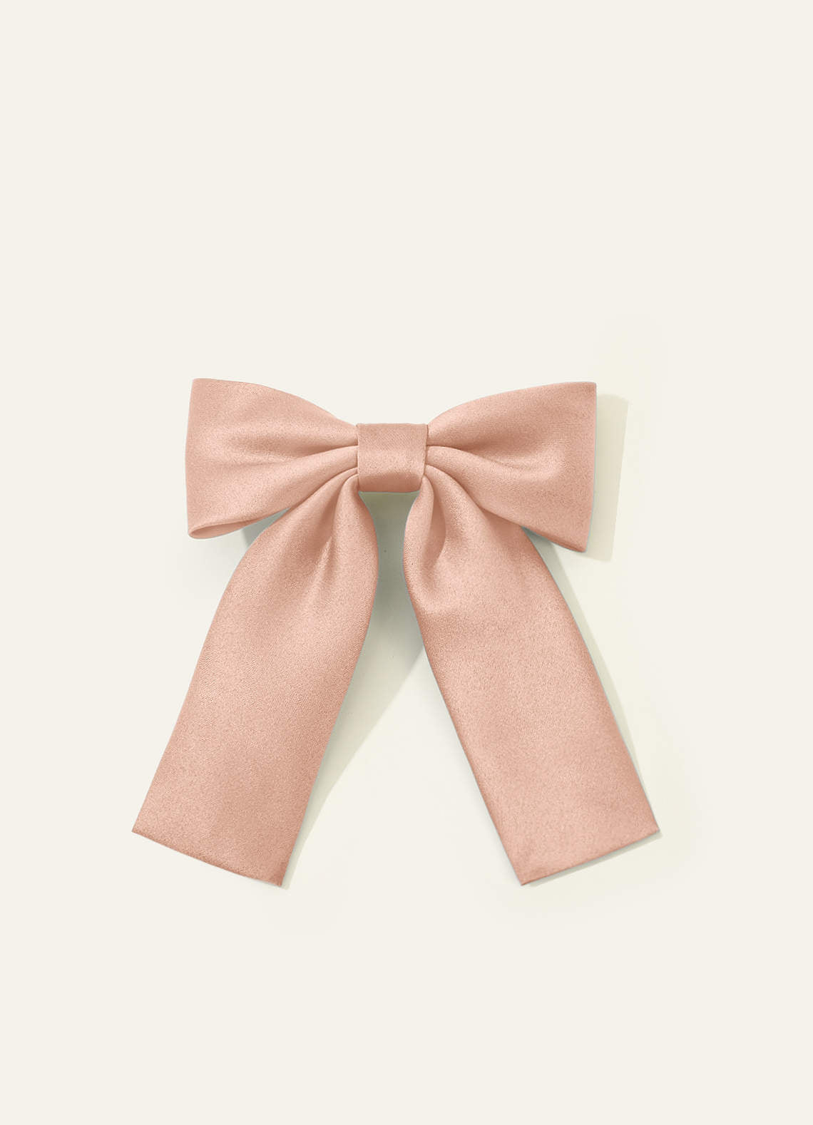 Girls Matte Satin Bow Hair Clip — rose gold — 图 147/332