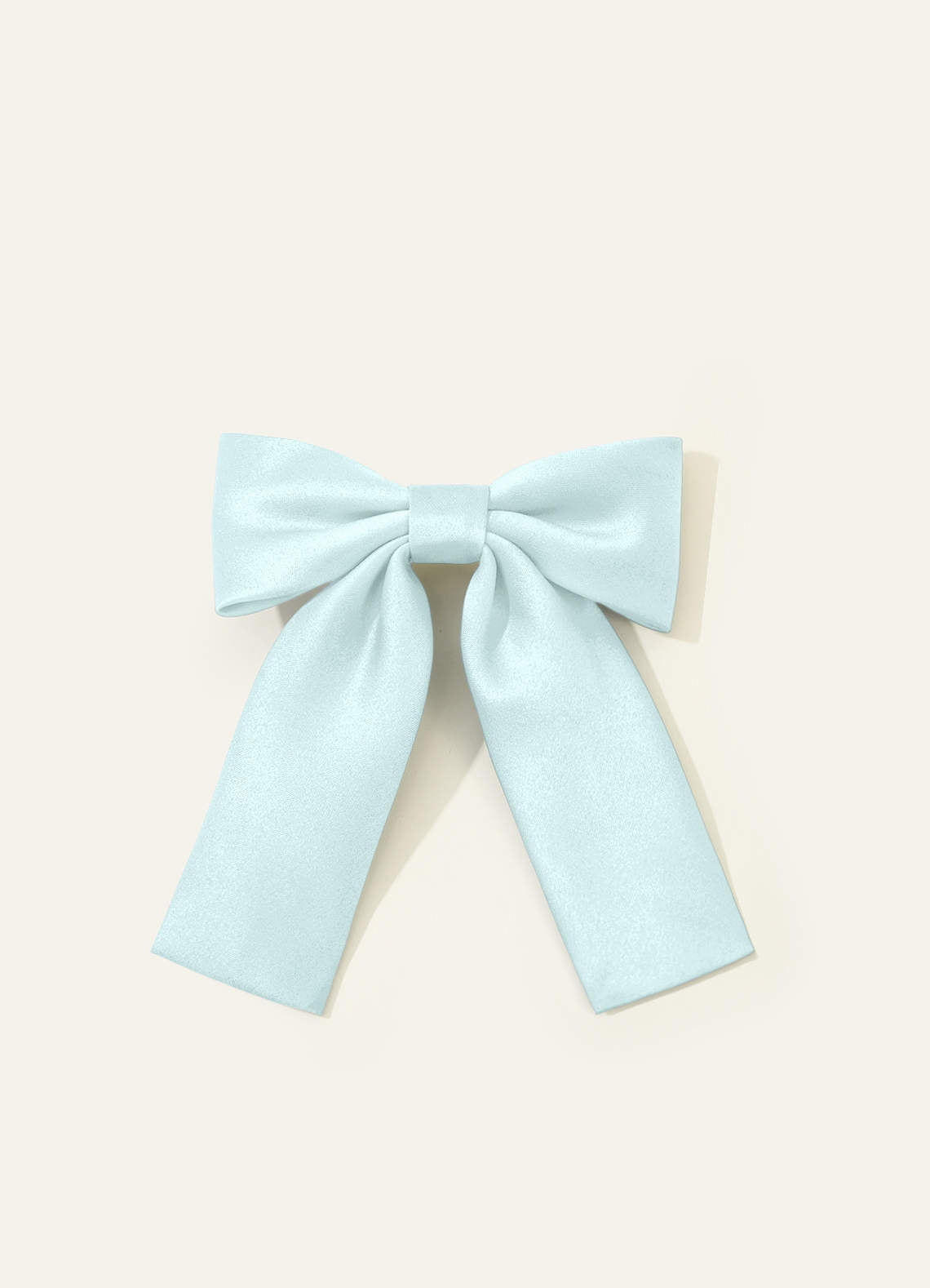 Girls Matte Satin Bow Hair Clip — Sea Glass — 图 80/332