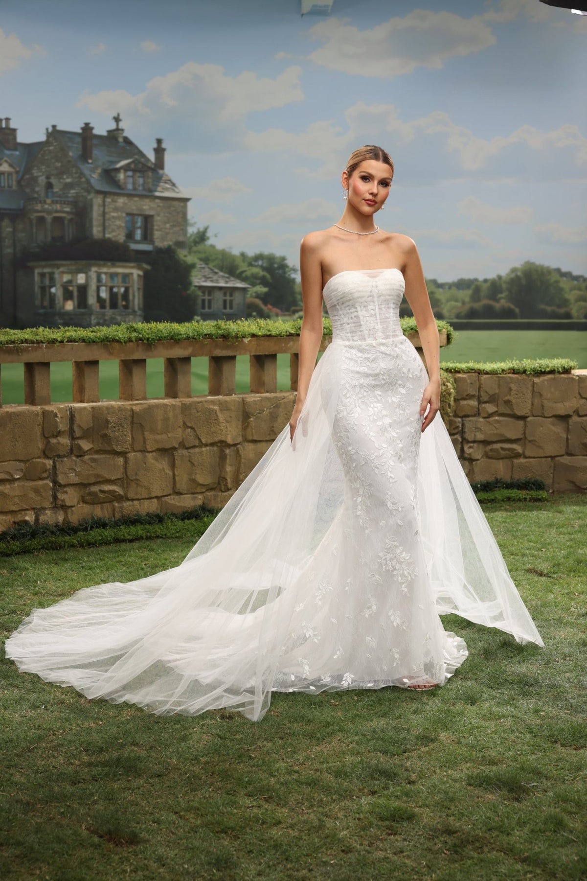 Gisra Mermaid Strapless Straight-Neck wedding dress — design detail 3