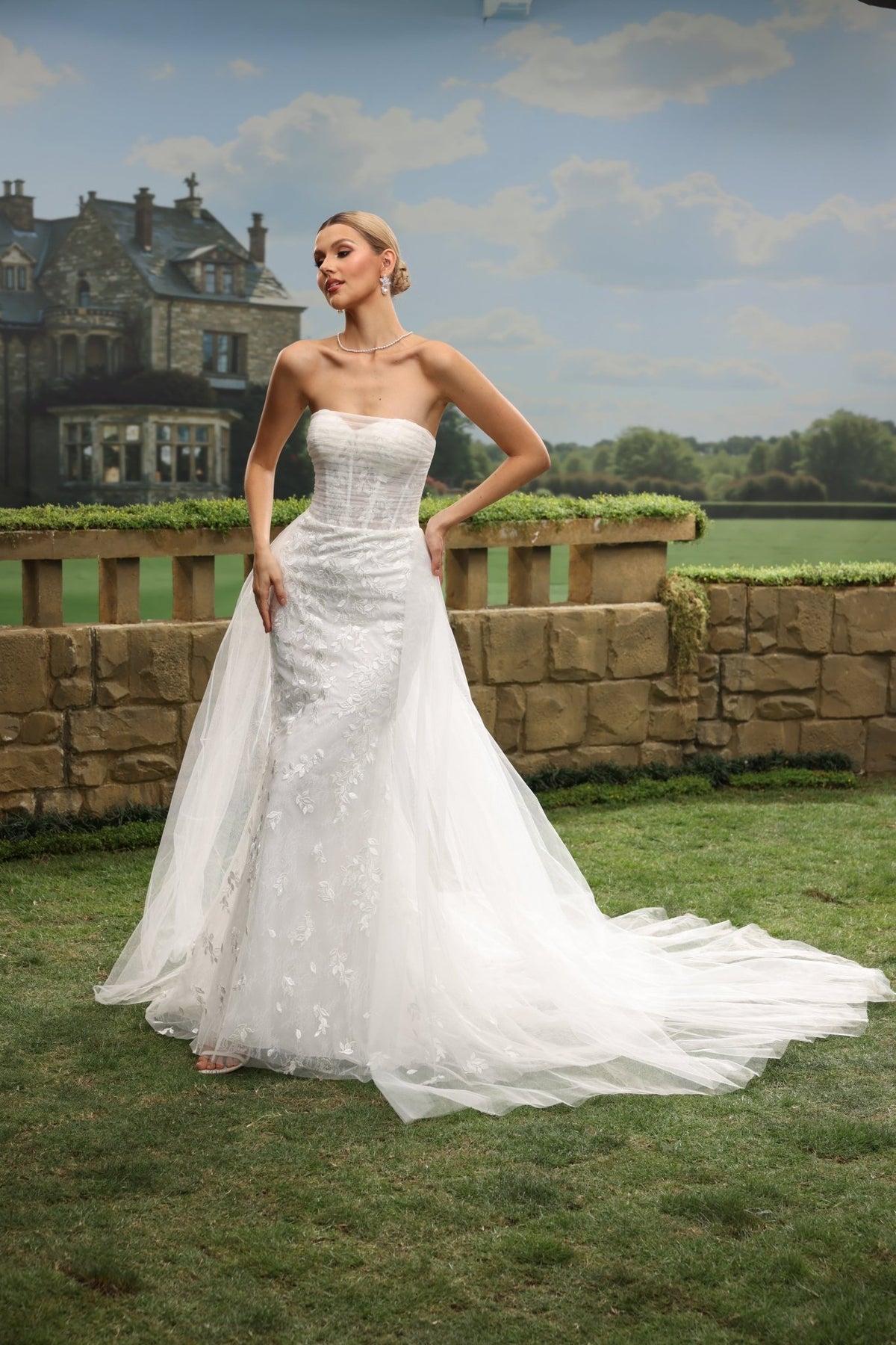 Gisra Mermaid Strapless Straight-Neck wedding dress — design detail 10