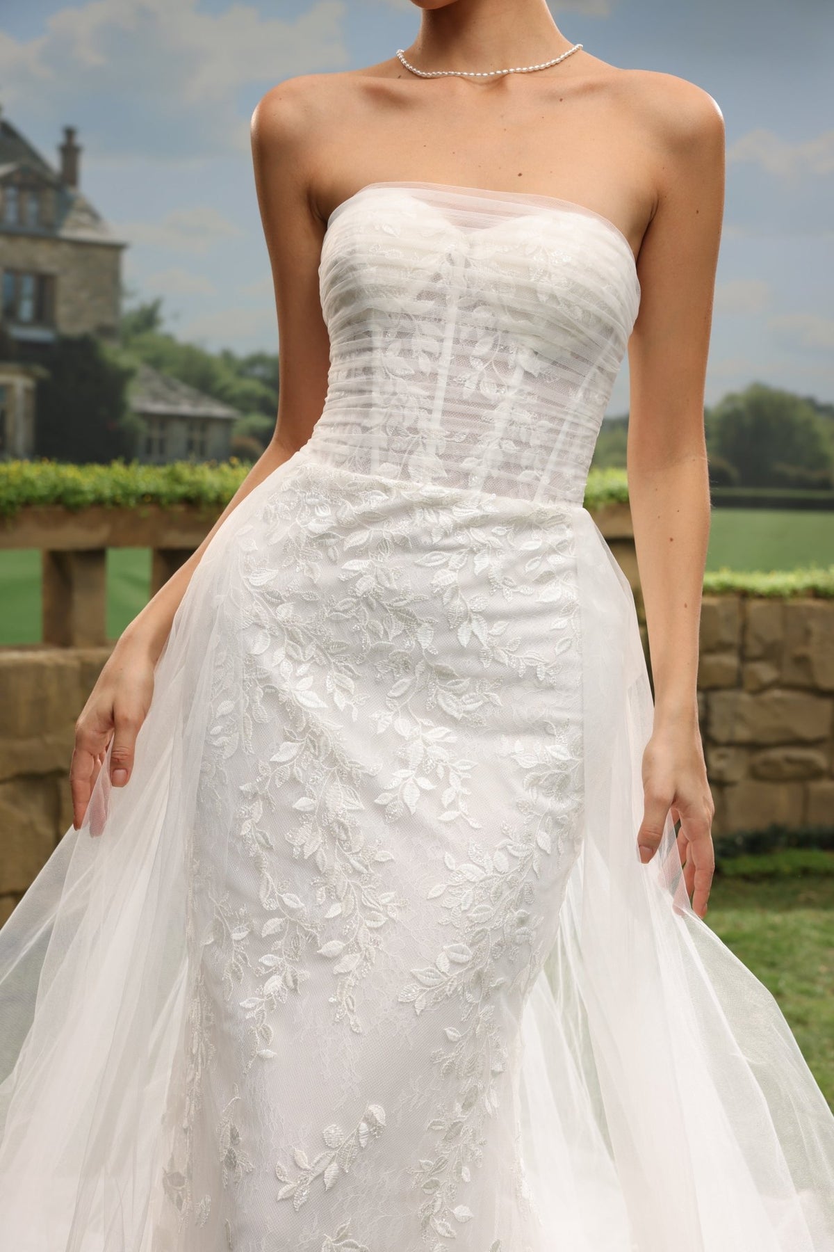 Gisra Mermaid Strapless Straight-Neck wedding dress — design detail 7