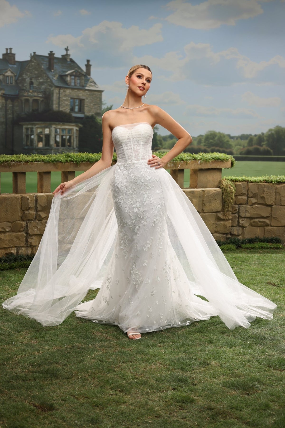 Gisra Mermaid Strapless Straight-Neck wedding dress — design detail 8
