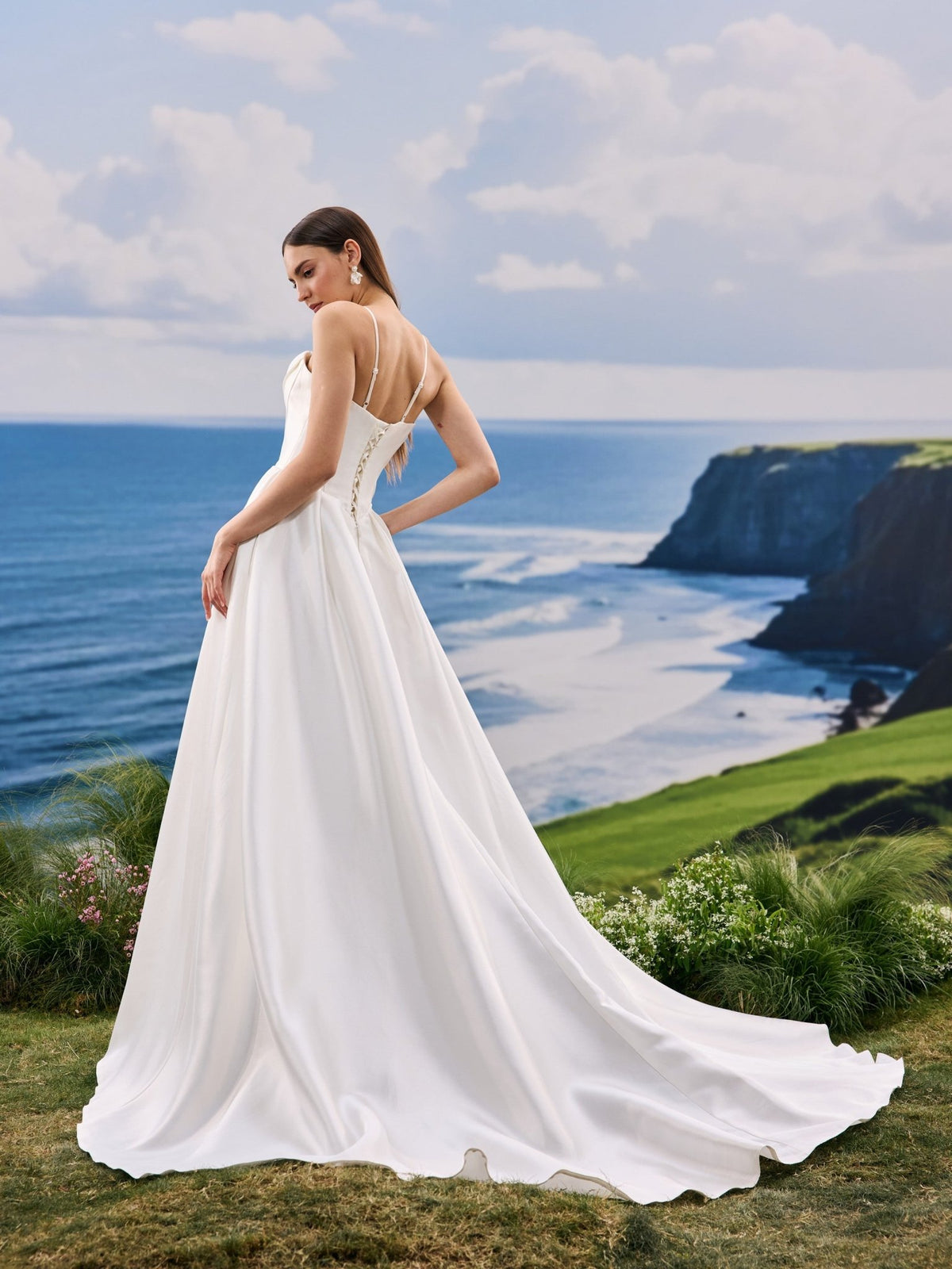 Helya wedding dress - back view