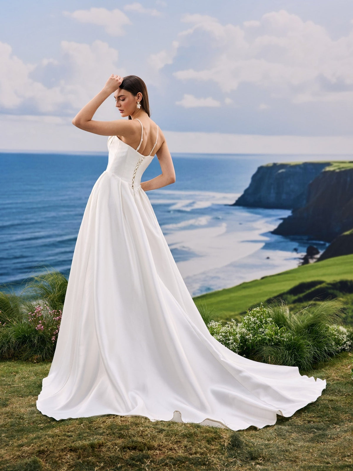 Helya wedding dress - back view