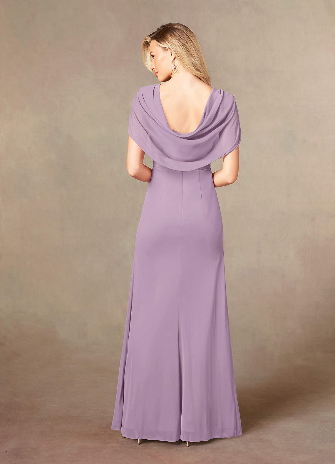 Luisa Mermaid V-Neck Mesh Mother of the Bride Dress in Tahiti