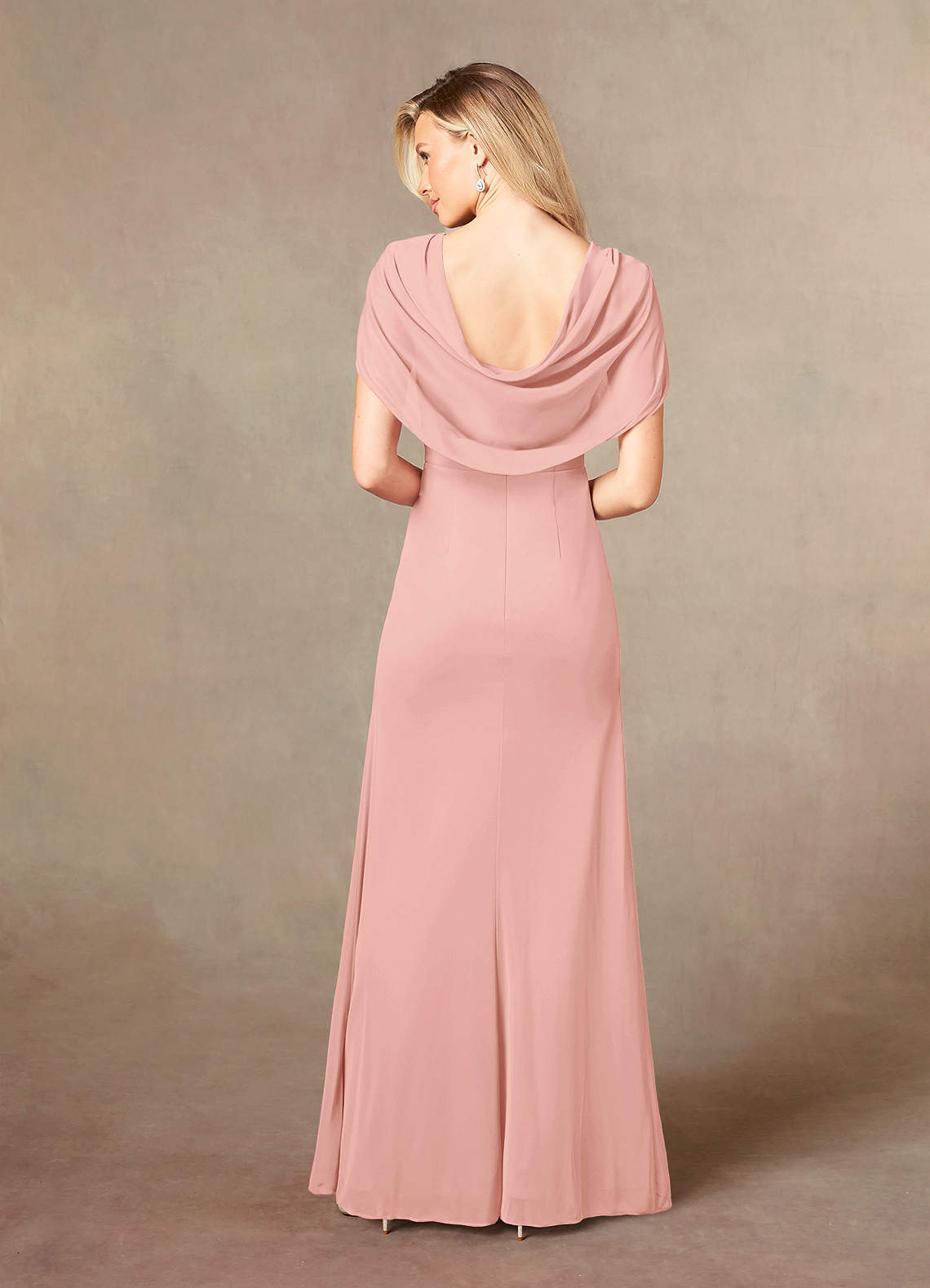 Luisa Mermaid V-Neck Mesh Mother of the Bride Dress in Wisteria