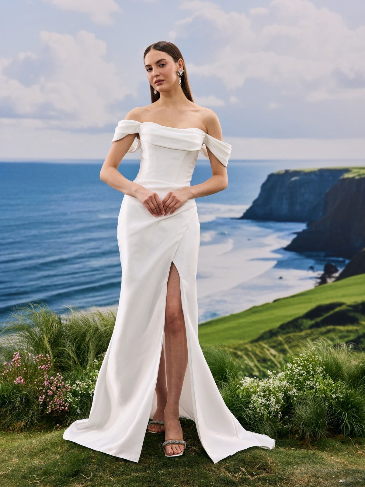 Maelis satin wedding dress - view 9