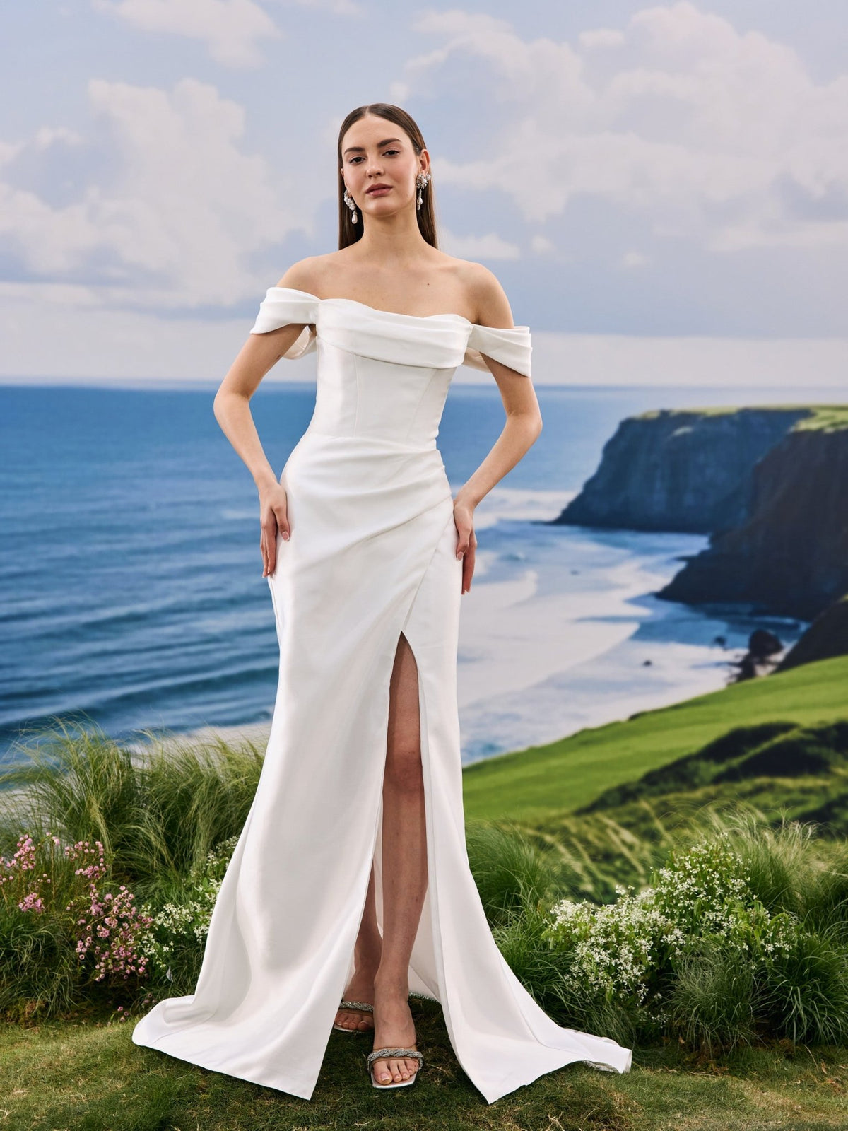 Maelis satin wedding dress - view 8
