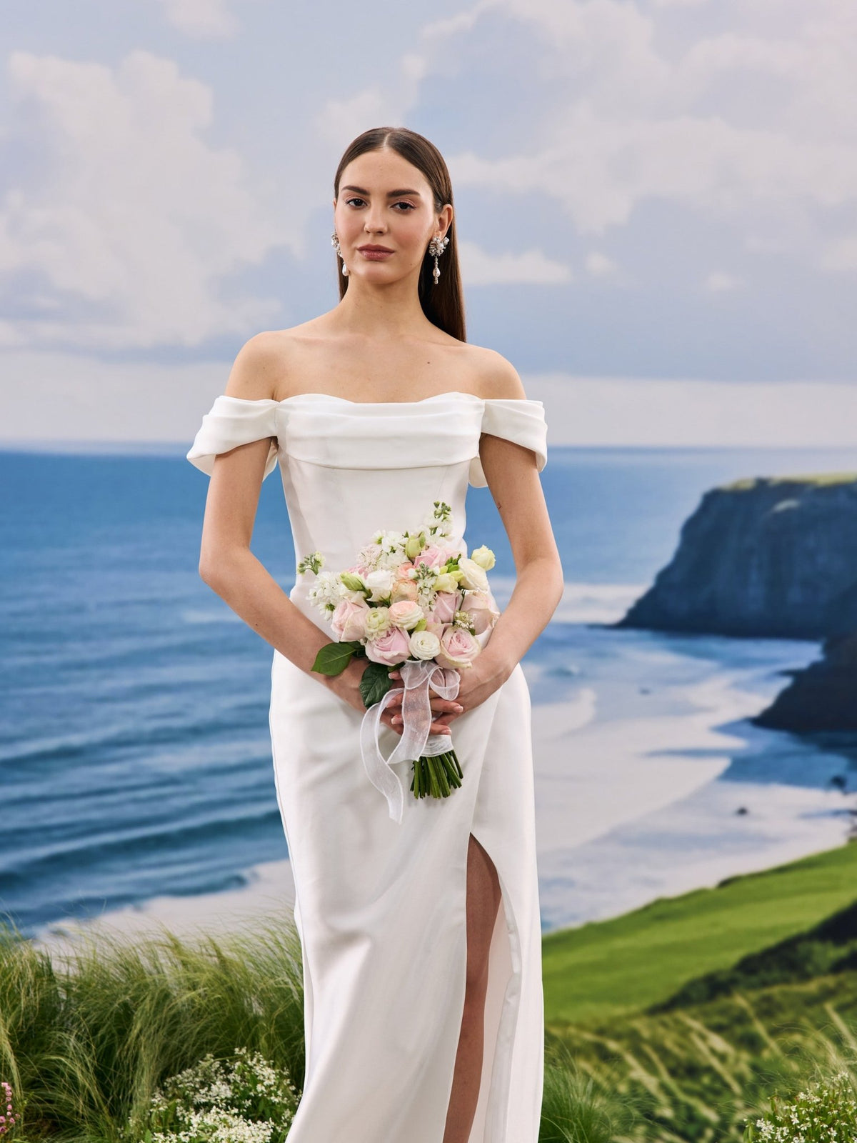 Maelis satin wedding dress - view 6