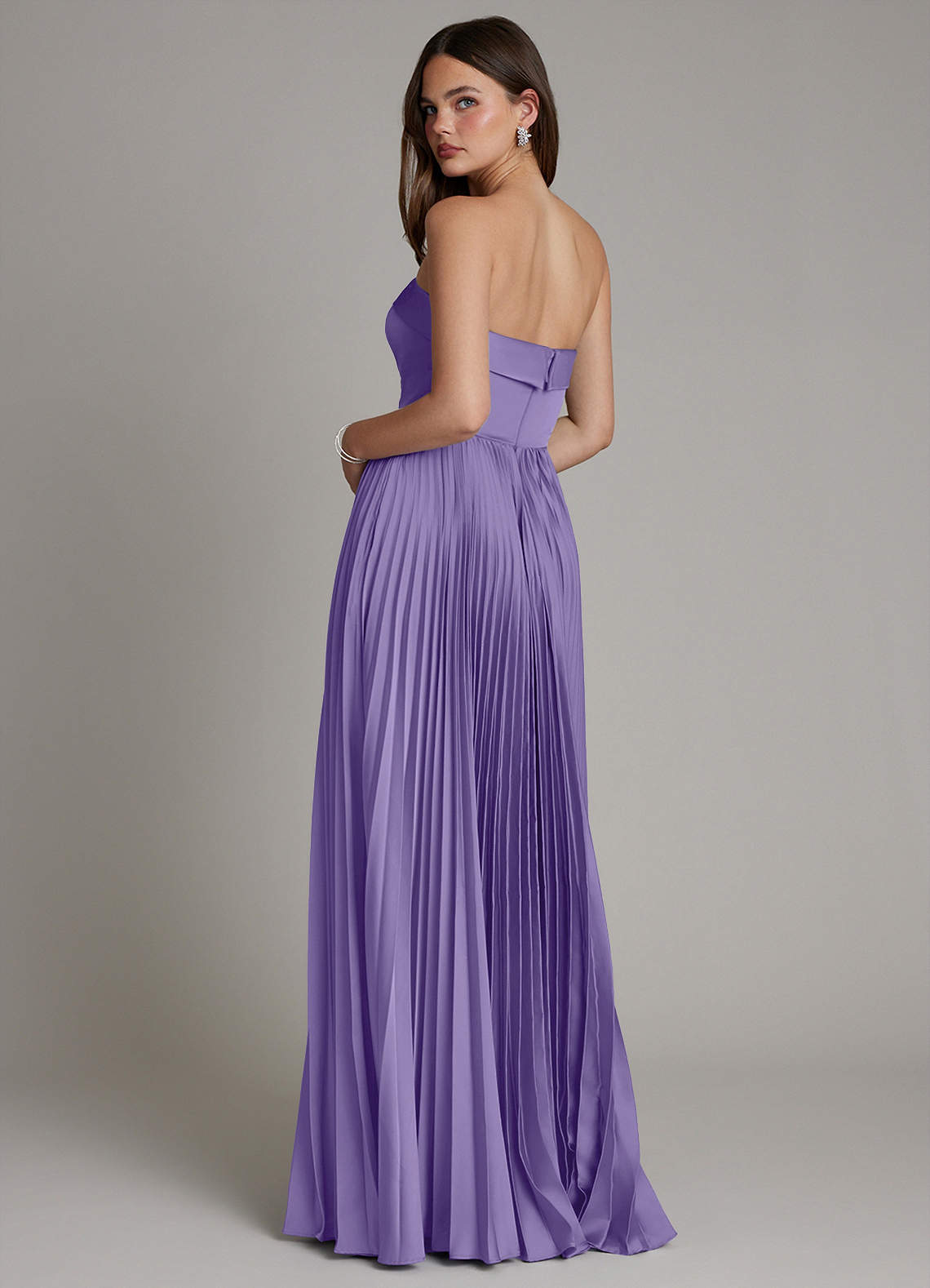 Mariana A-Line Straight-Neck Stretch Satin Bridesmaid Dress in Tahiti