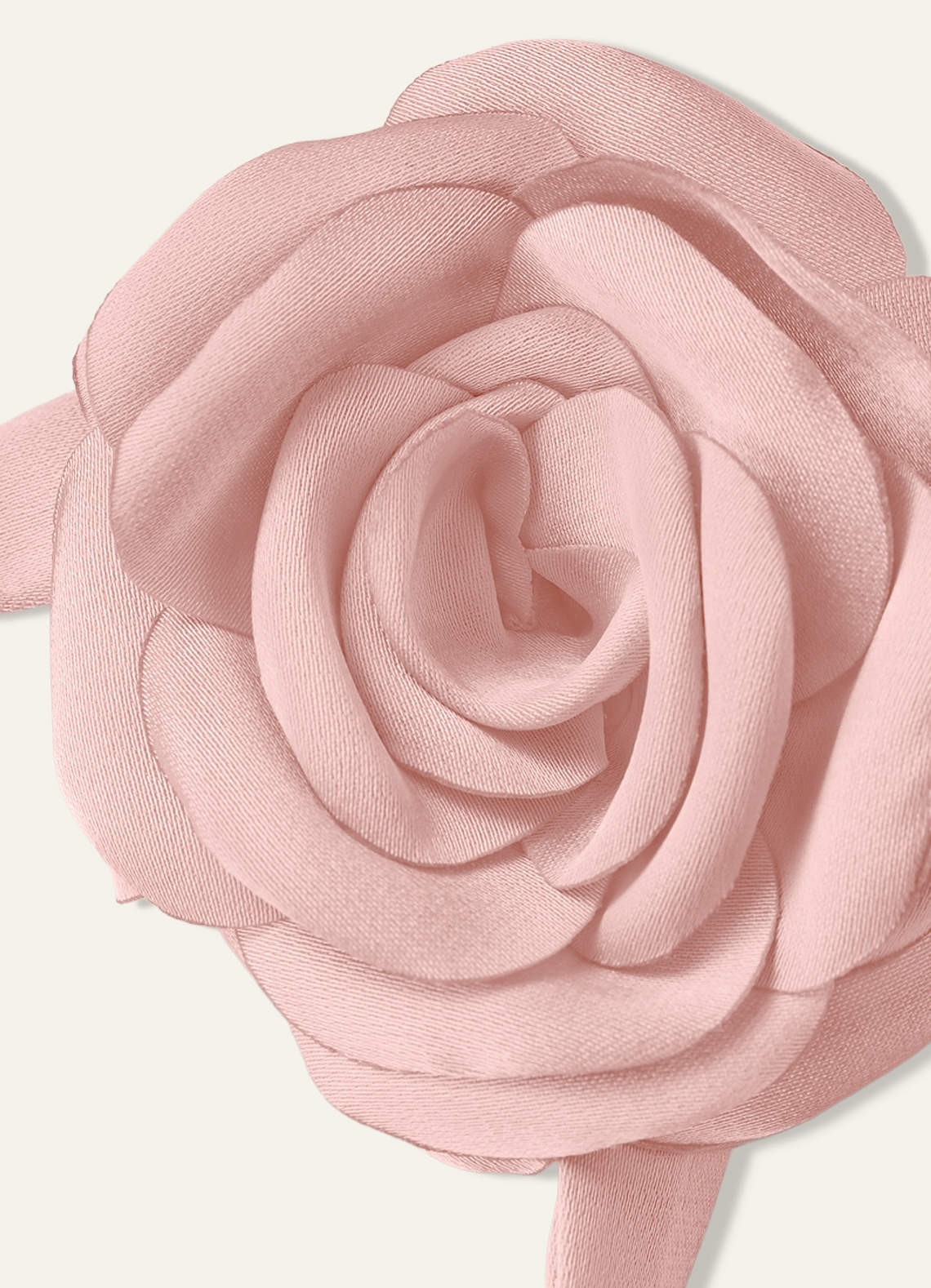 Matching Color Chiffon Rose Flower Rope Necklace — Powder Pink — 图 99/200