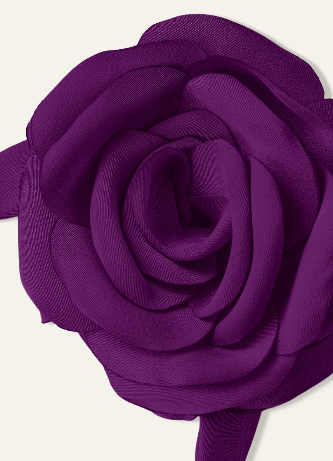 Matching Color Chiffon Rose Flower Rope Necklace — Grape — 图 107/200