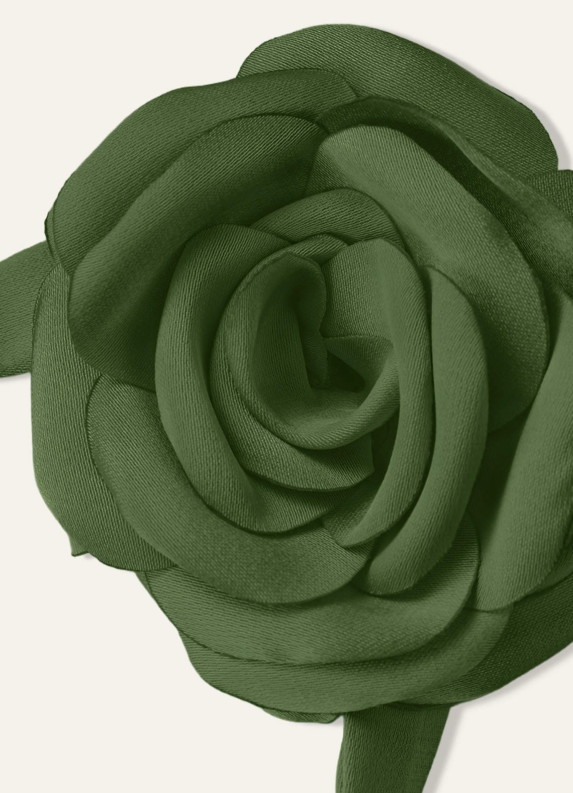 Matching Color Chiffon Rose Flower Rope Necklace — Olive — 图 87/200
