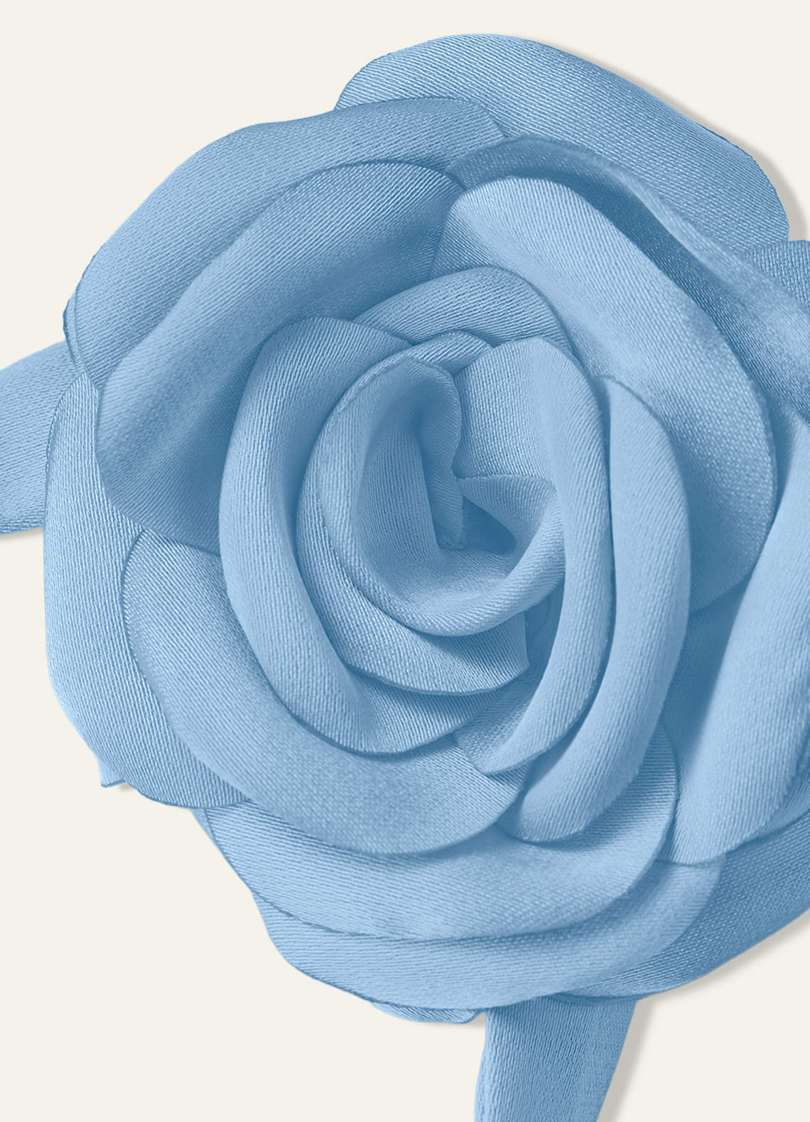Matching Color Chiffon Rose Flower Rope Necklace — Powder Blue — 图 93/200
