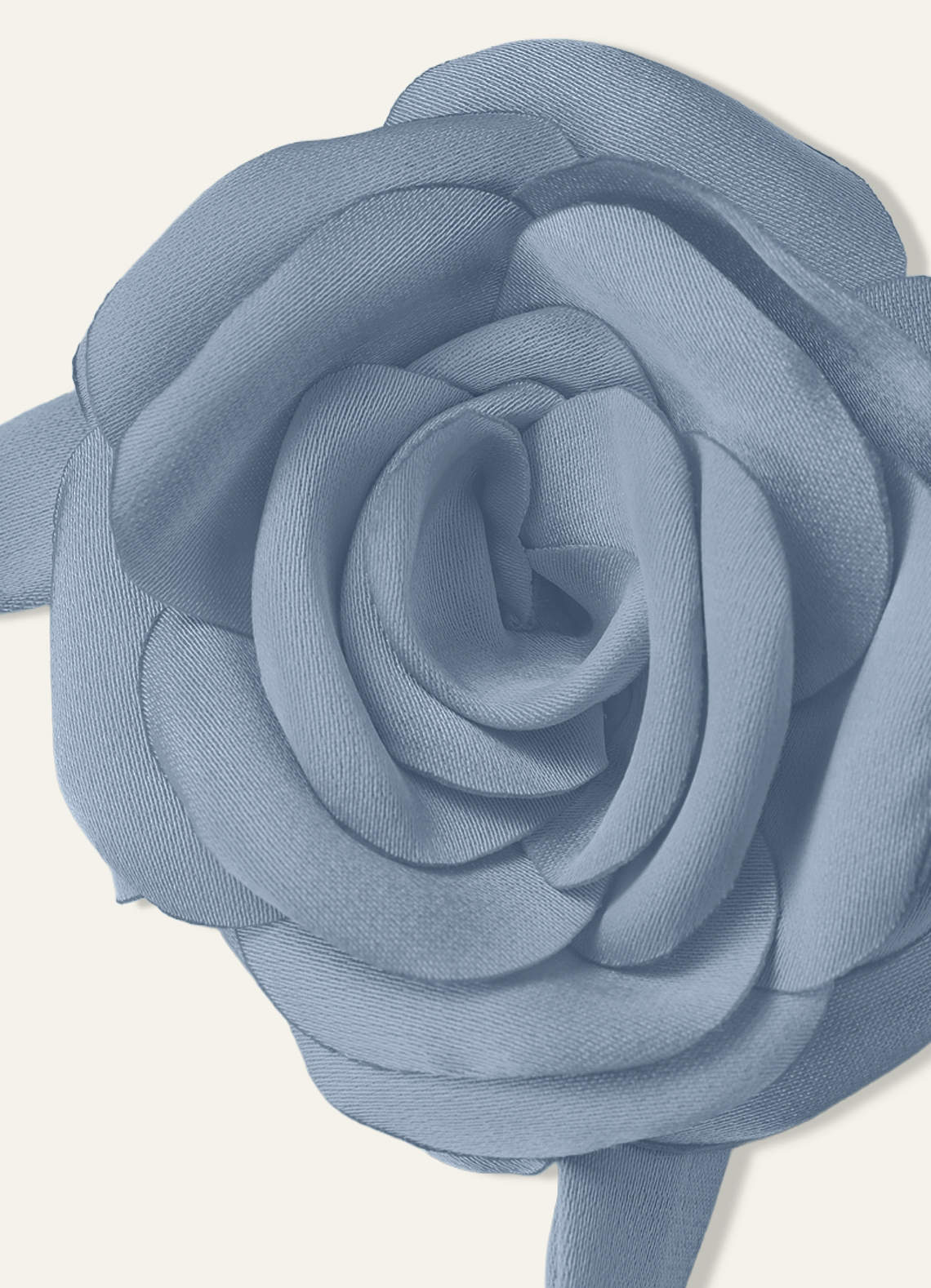 Matching Color Chiffon Rose Flower Rope Necklace — dusty blue — 图 95/200